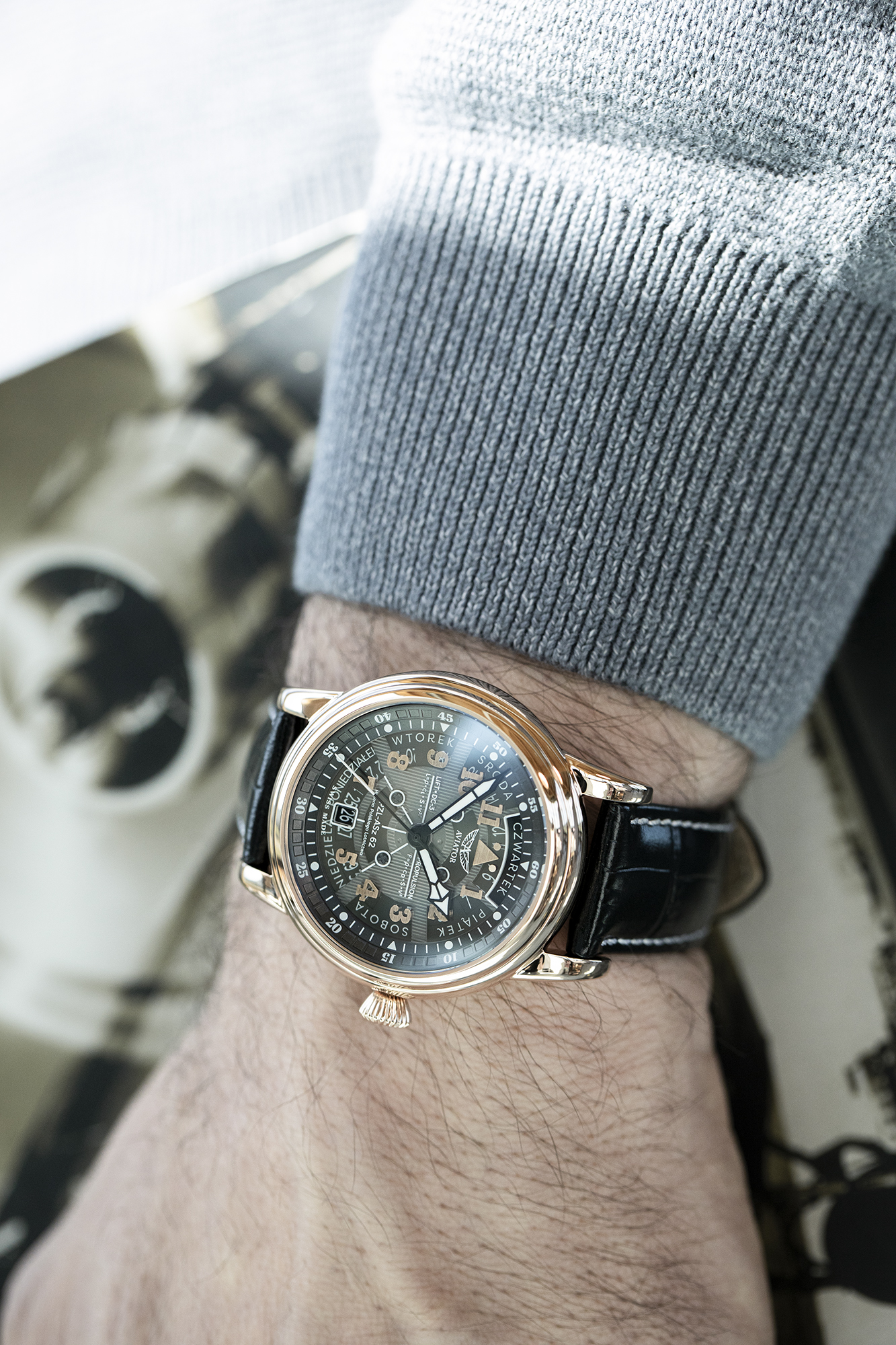 zegarek Aviator V33622944 PL automatyczny Douglas - miniatura 14