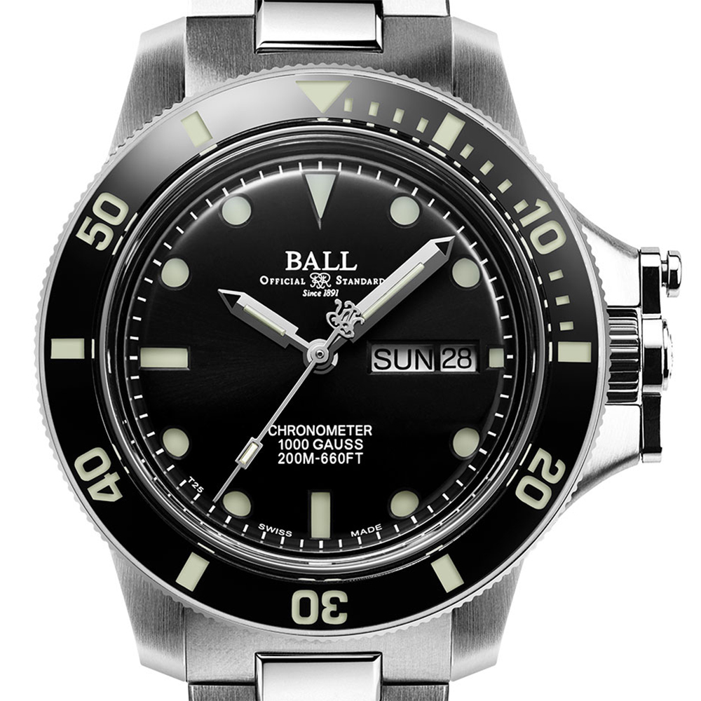Ball DM2118B-SCJ-BK zegarek srebrny klasyczny Engineer Hydrocarbon bransoleta - miniatura 3