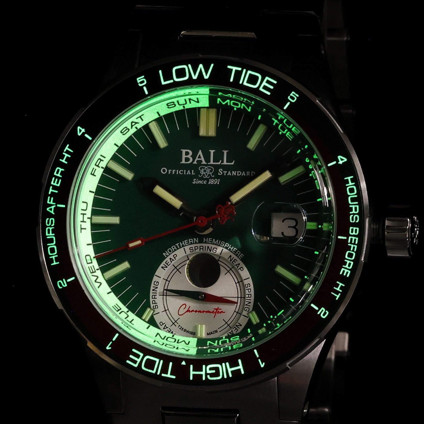 zegarek Ball DM3120C-S1CJ-GR automatyczny męski Roadmaster Roadmaster Ocean Explorer - miniatura 5