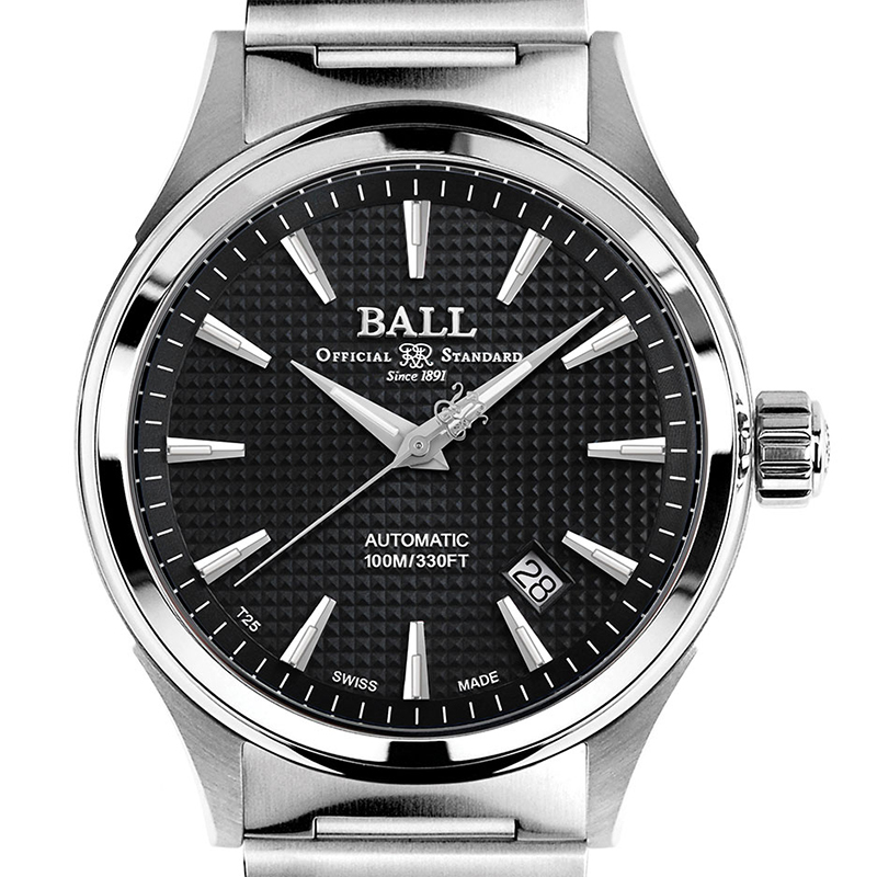 Ball NM2098C-S5J-BK zegarek srebrny klasyczny Fireman bransoleta - miniatura 3