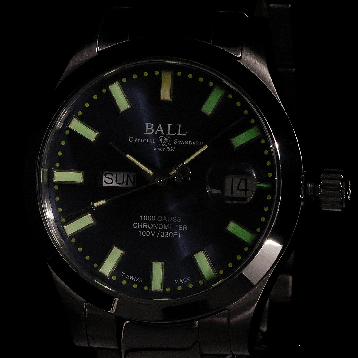 zegarek Ball NM9036C-S1C-BE automatyczny męski Engineer III Engineer III Marvelight Chronometer Day-Date - miniatura 5