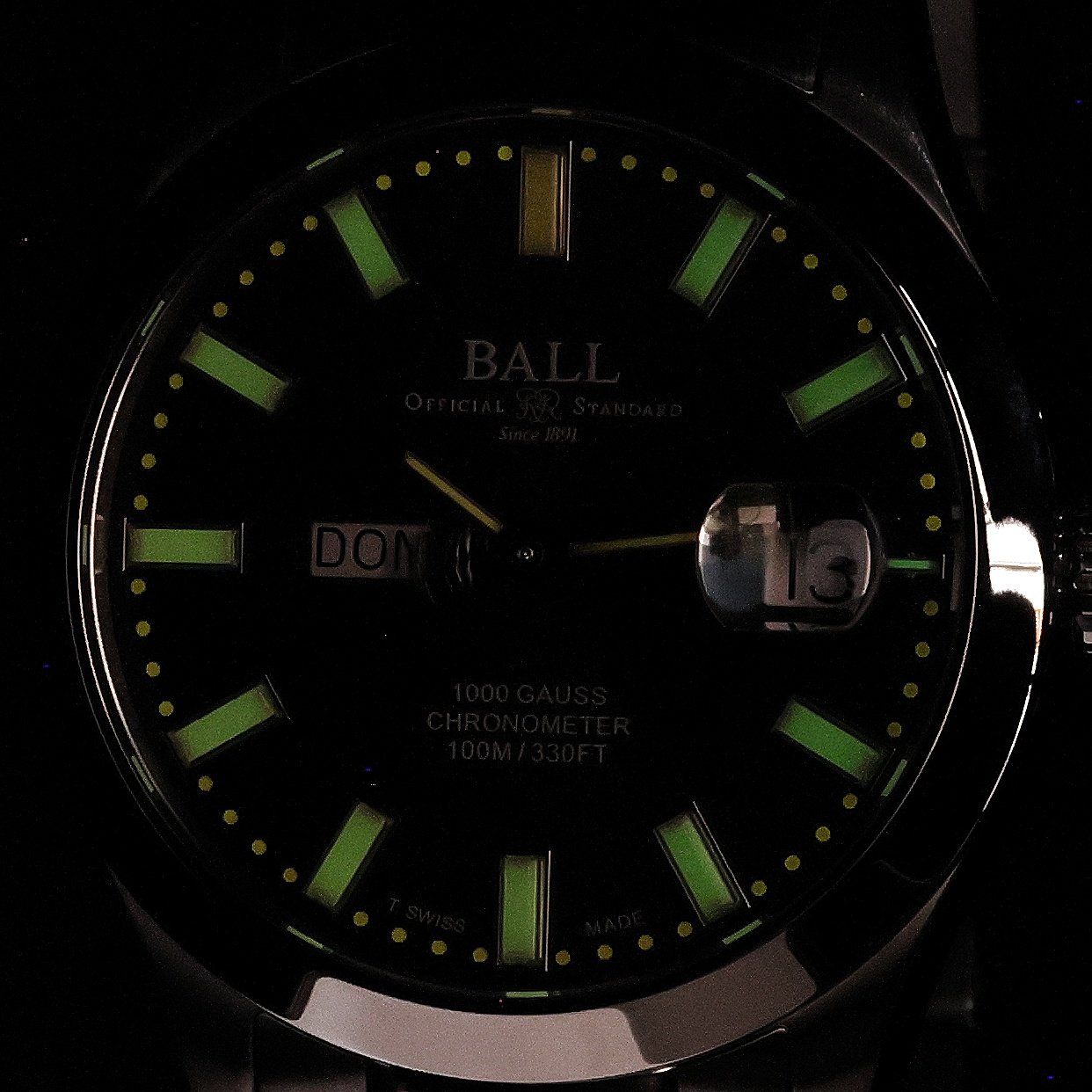 zegarek Ball NM9036C-S1C-BK automatyczny męski Engineer III Engineer III Marvelight Chronometer Day-Date - miniatura 5