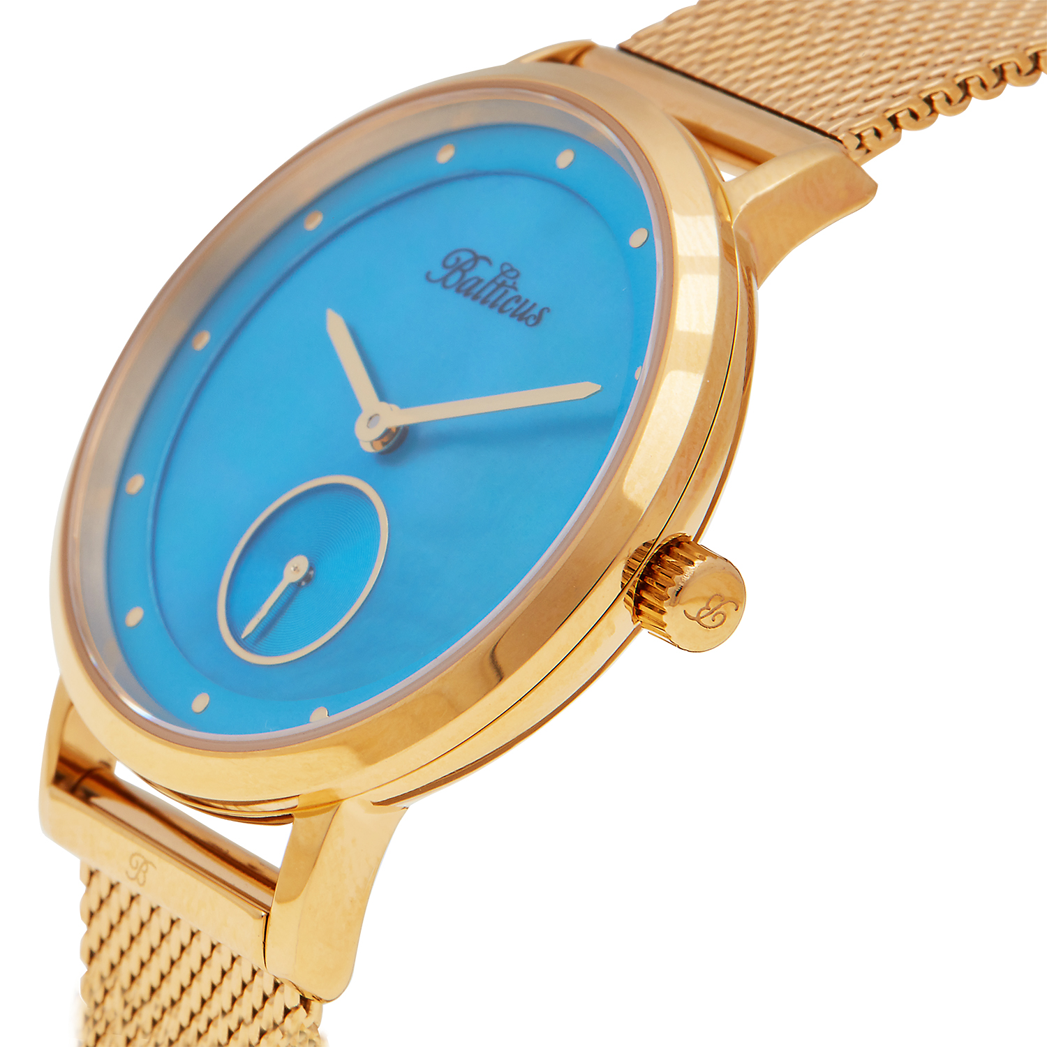 zegarek Balticus BLT-BALNSGBL kwarcowy damski Sky New Sky Gold Blue Pearl - miniatura 4