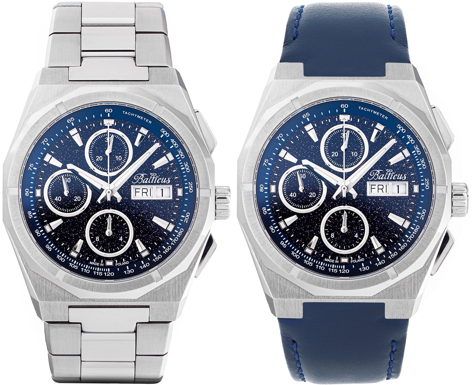 zegarek Balticus BLT-BALSDCHABA Gwiezdny Pył CHRONO 7750 42mm Awenturyn Niebieski Gwiezdny Pył szafirowe - miniatura 3