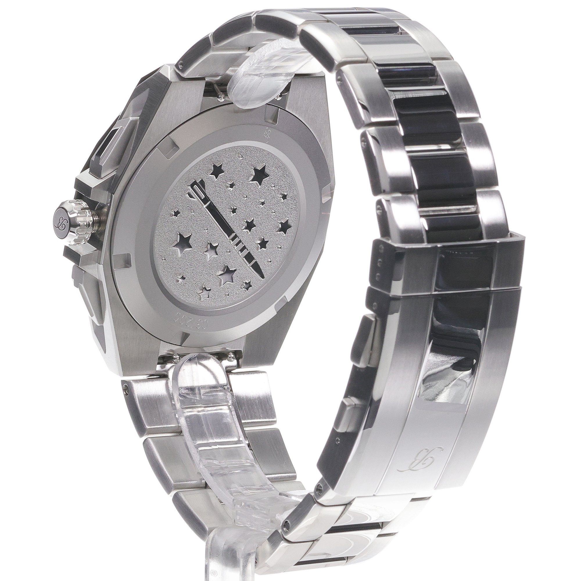 zegarek Balticus PERUNFP Chrono Moonphase 42mm z Piórem Limited Edition Gwiezdny Pył szafirowe