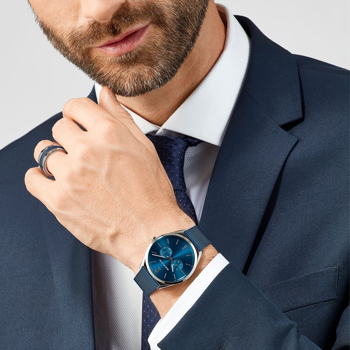 zegarek Bering 17140-307 Ultra Slim szafirowe - miniatura 9
