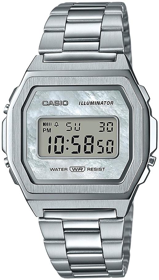 Zegarek Casio Maxi Premium damski srebrny A1000D-7EF-POWYSTAWOWY - miniatura 1