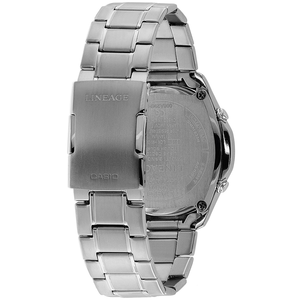 Casio LCW-M100TSE-1A2ER Radio Controlled Lineage zegarek męski sportowy szafirowe - miniatura 2