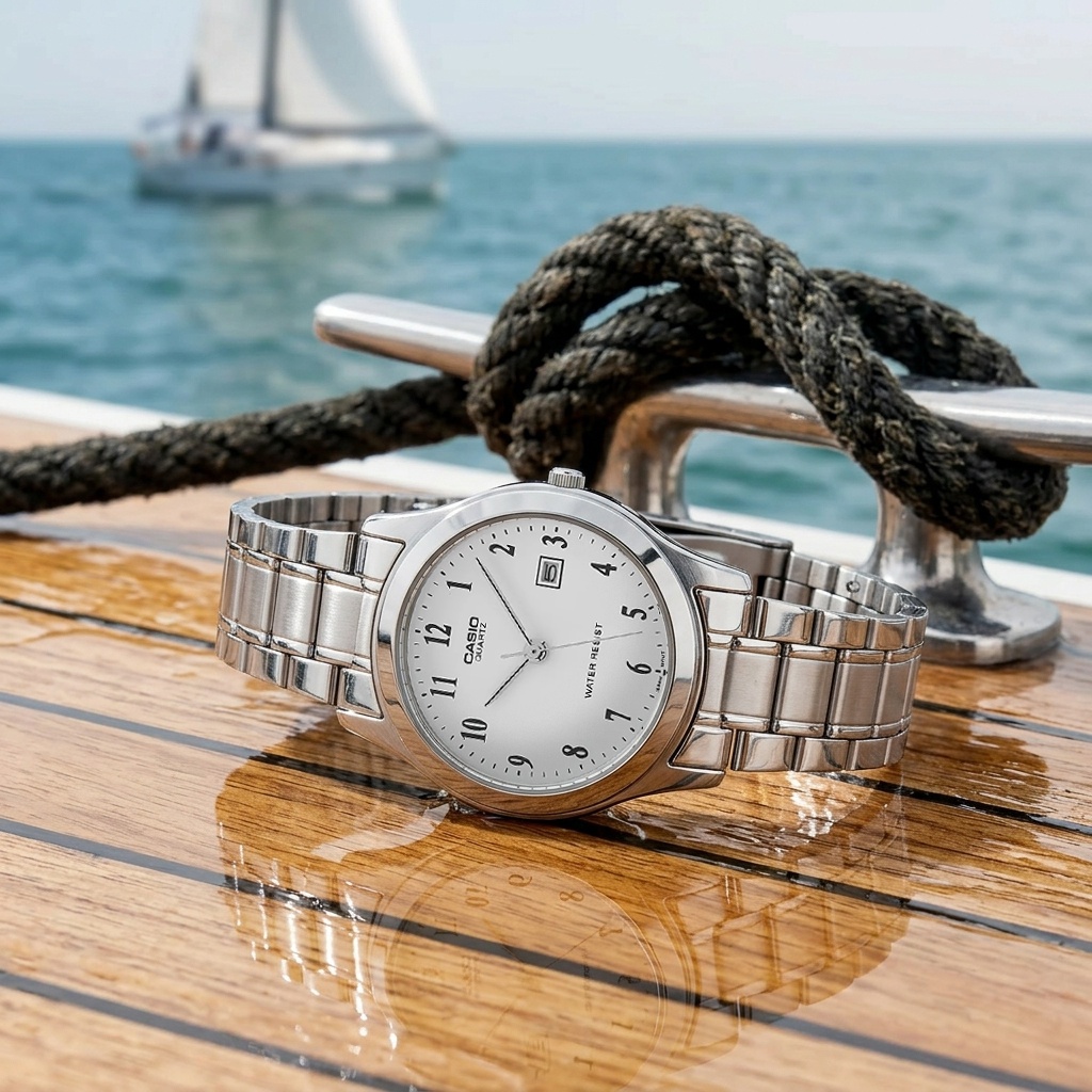 zegarek Casio LTP-1141PA-7BEG kwarcowy damski Klasyczne - miniatura 6