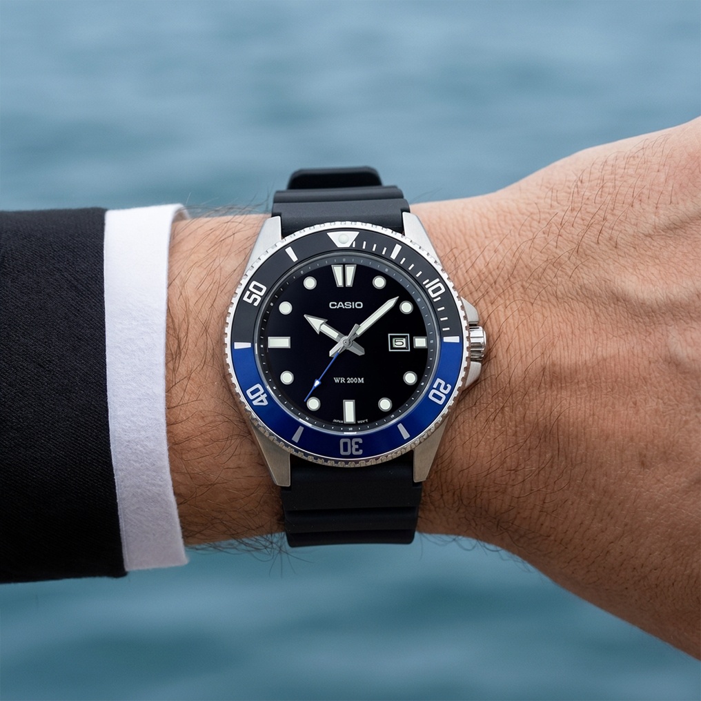 zegarek Casio MDV-107-1A2VEF srebrny Klasyczne - miniatura 7