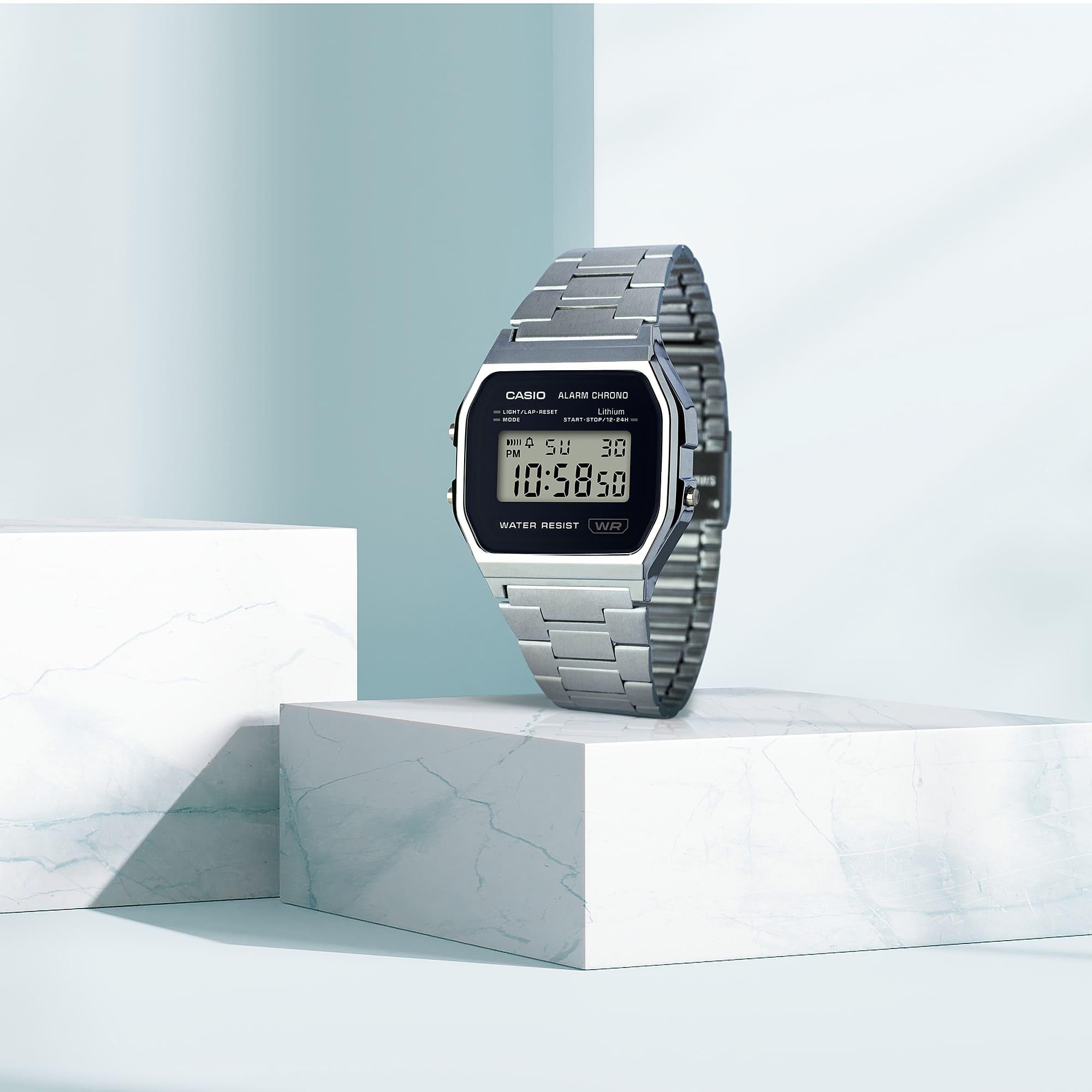 zegarek Casio Vintage A158WEA-1EF srebrny VINTAGE Maxi - miniatura 6