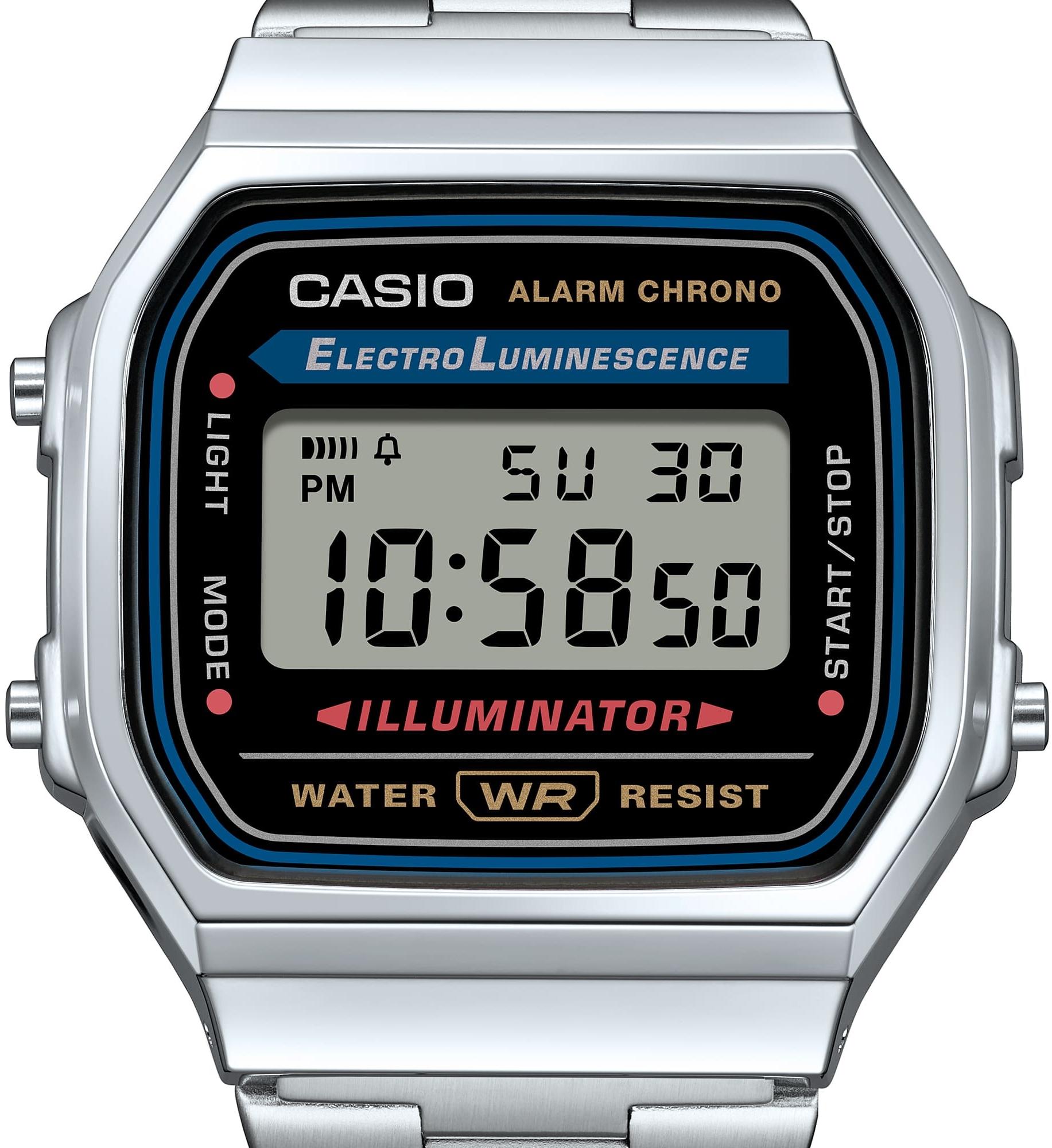 zegarek Casio Vintage A168WA-1YES kwarcowy męski VINTAGE Maxi Iconic - miniatura 5