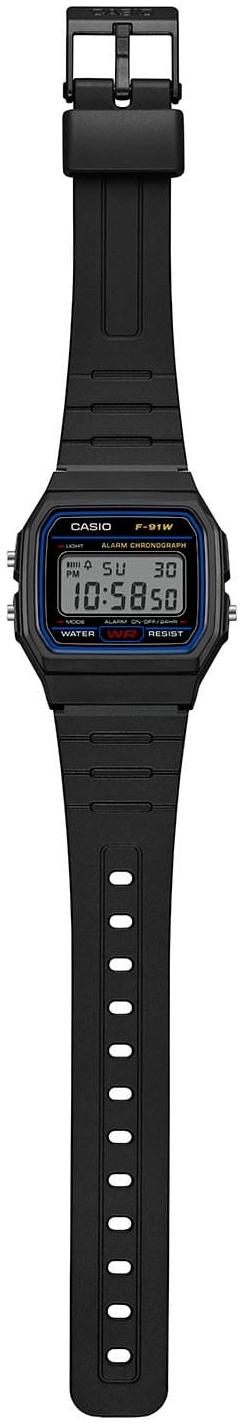 zegarek Casio Vintage F-91W-1YEG czarny Vintage - miniatura 6