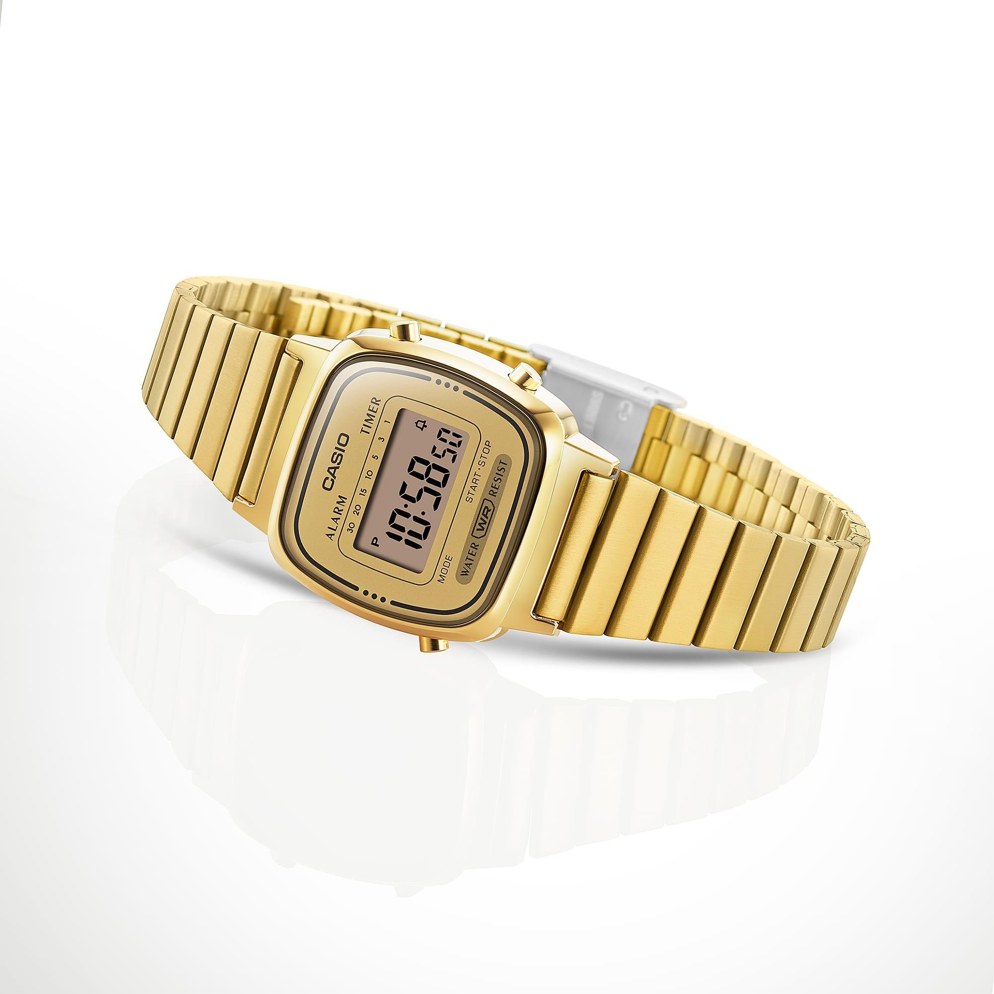 zegarek Casio Vintage LA670WEGA-9EF złoty VINTAGE Mini - miniatura 6