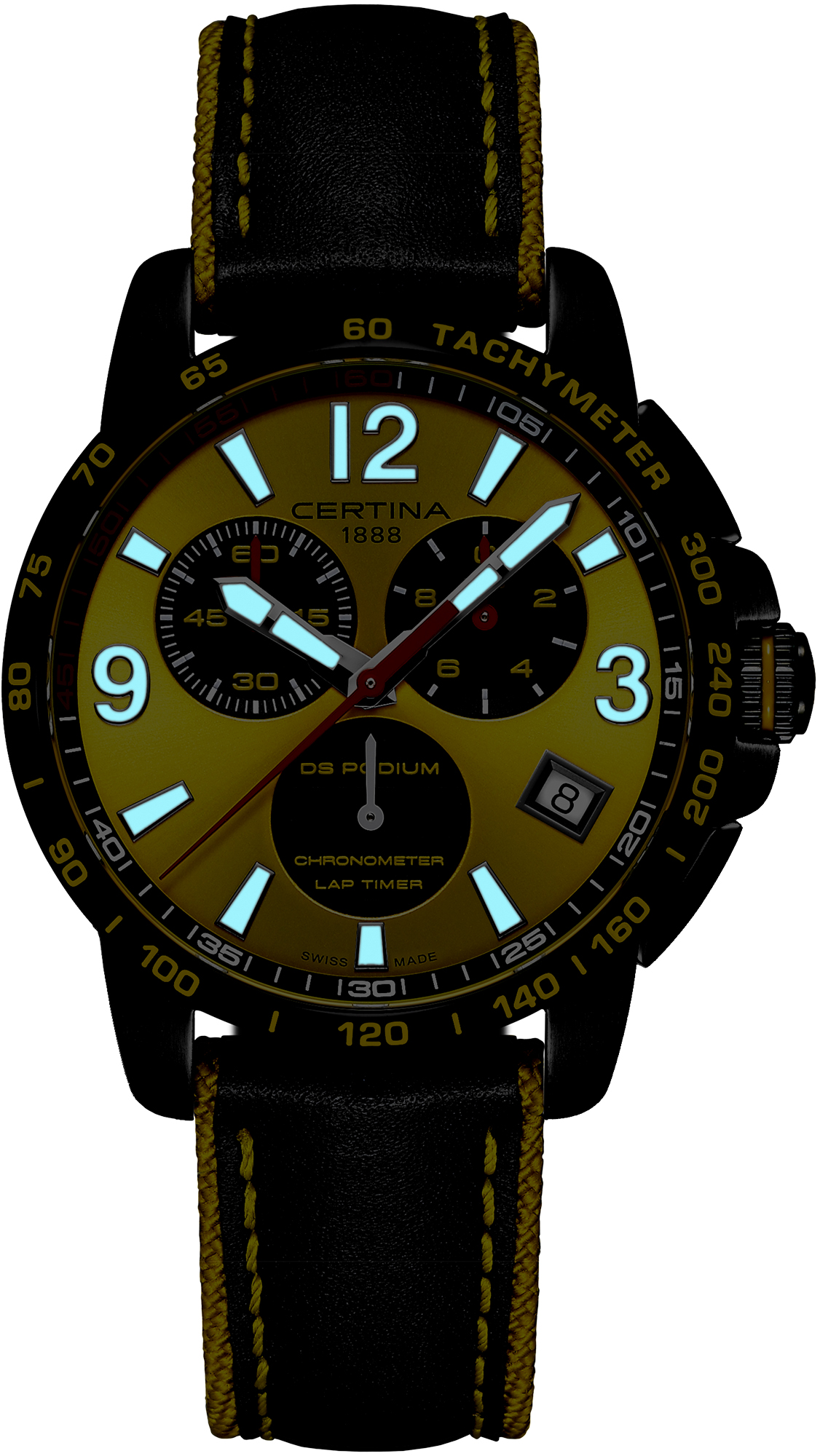DS Podium Chrono Lap Timer 42mm Certina C034.453.36.367.00 - hover