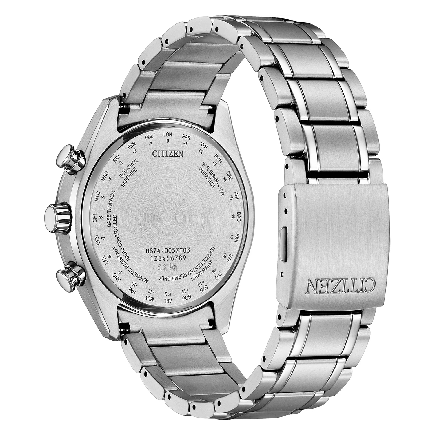 zegarek Citizen BY1010-81L szary Radio Controlled - miniatura 3