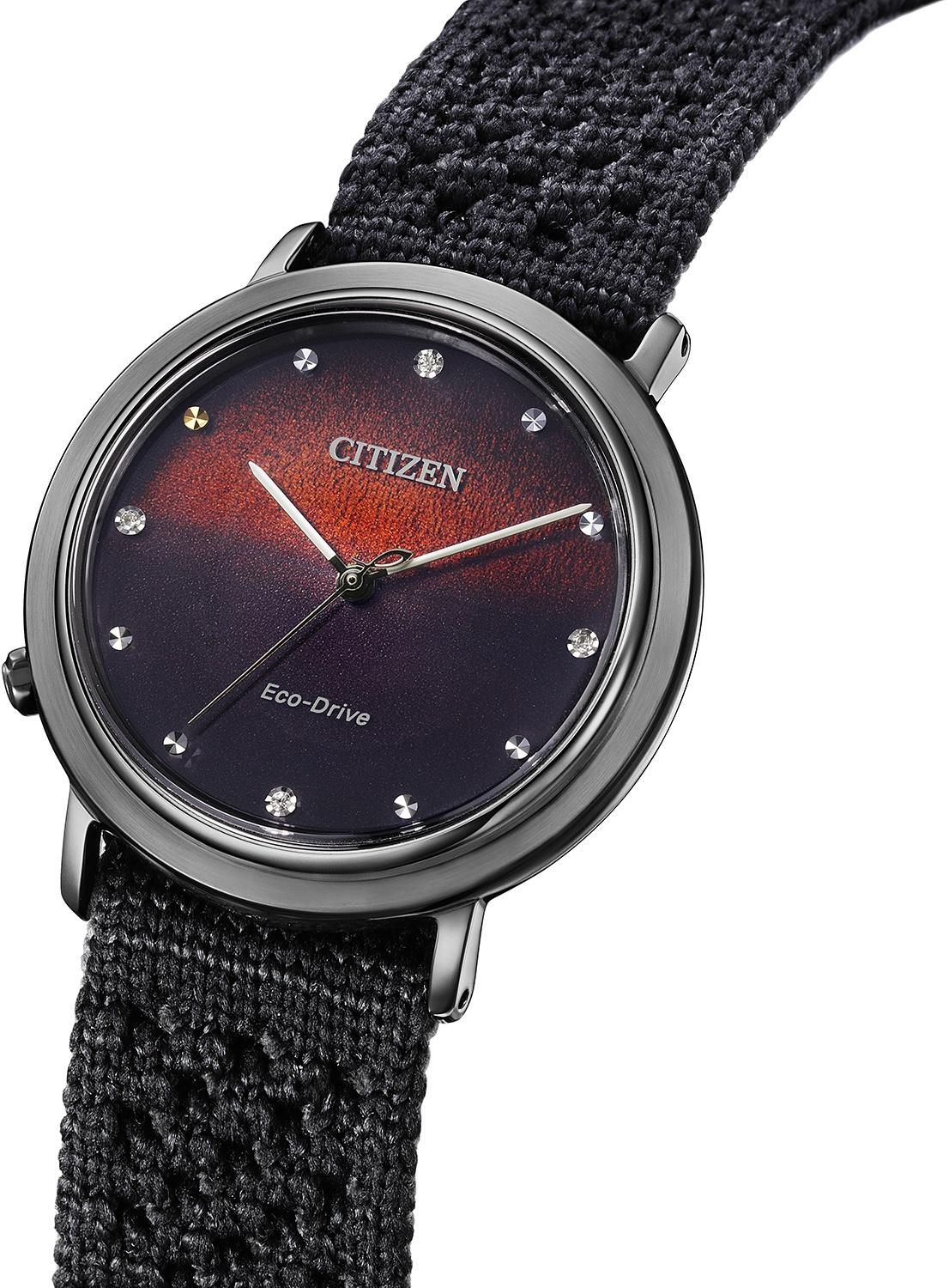 zegarek Citizen EM1007-47E solar damski Lady Eco-Drive L 10th Anniversary SET - miniatura 6