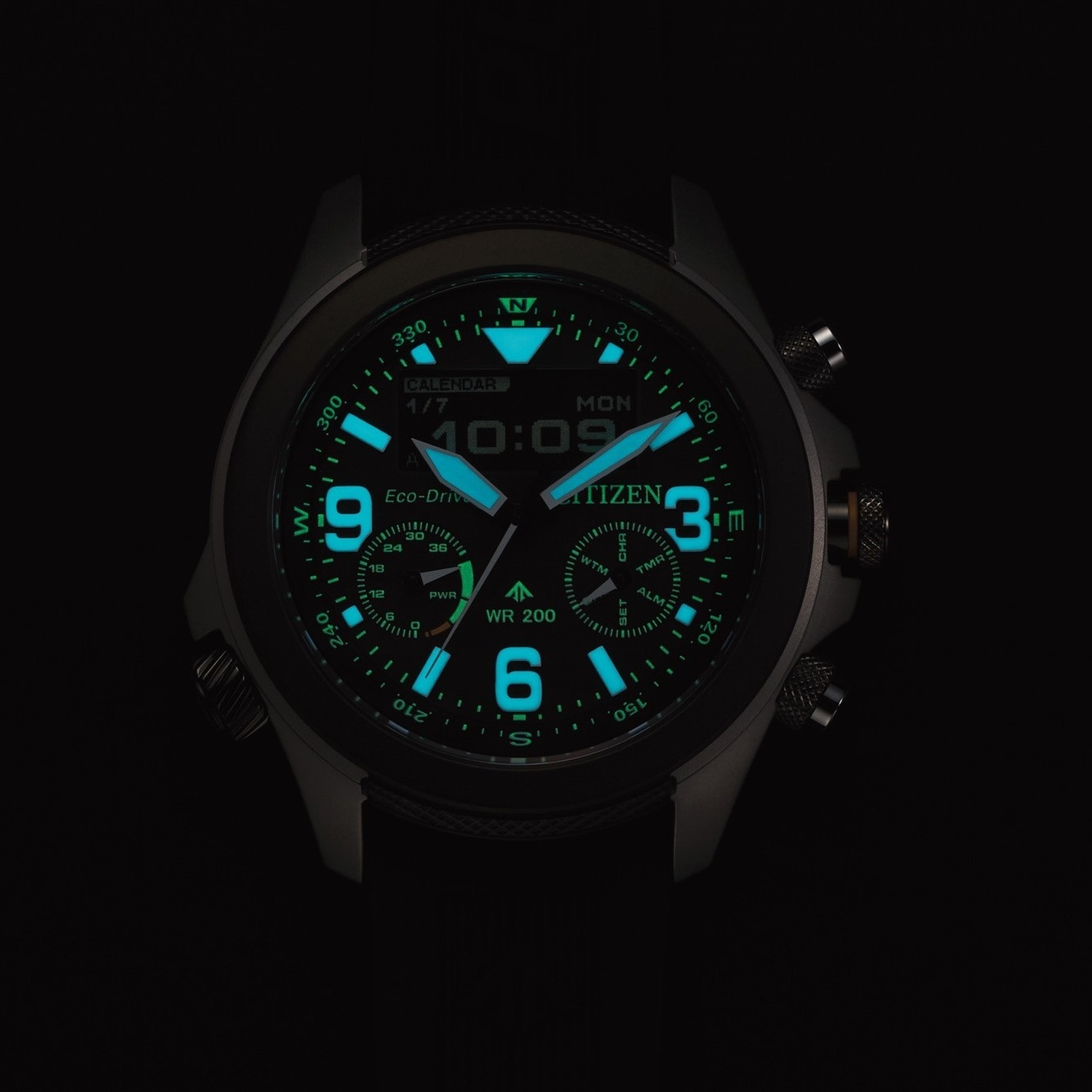 zegarek Citizen JV1007-07E Promaster Land Eco-Drive Chronograph 35th Anniversary Promaster szafirowe - miniatura 6
