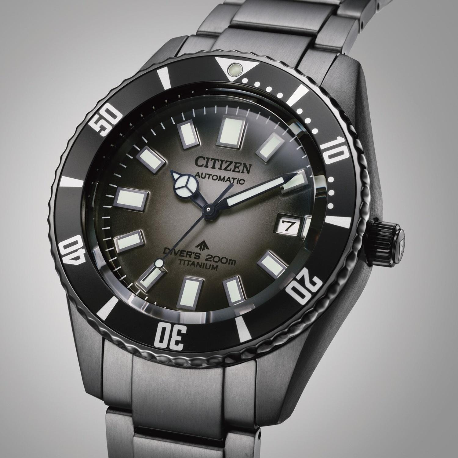 zegarek Citizen NB6025-59H automatyczny męski Promaster PROMASTER ECO-DRIVE Divers 200m Titanium - miniatura 6