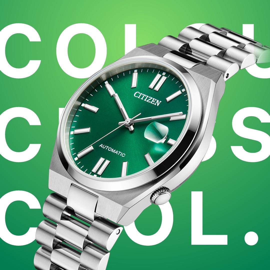 zegarek Citizen NJ0150-81X Tsuyosa Green Automatic Classic Sapphire Automat szafirowe - miniatura 11