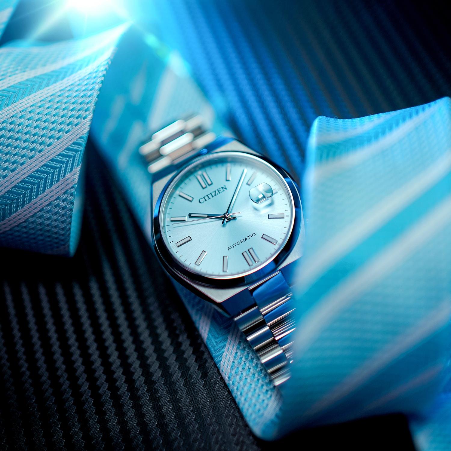 zegarek Citizen NJ0151-88M Tsuyosa Turquoise Blue Automatic Classic Sapphire Automat szafirowe - miniatura 12