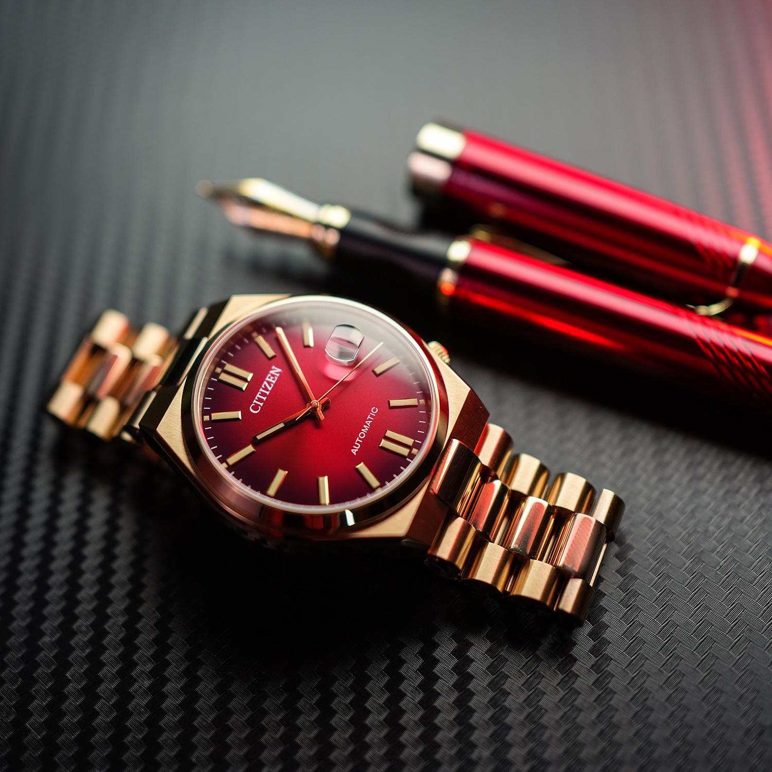 zegarek Citizen NJ0153-82X Tsuyosa Red Automatic Classic Sapphire Automat szafirowe - miniatura 11