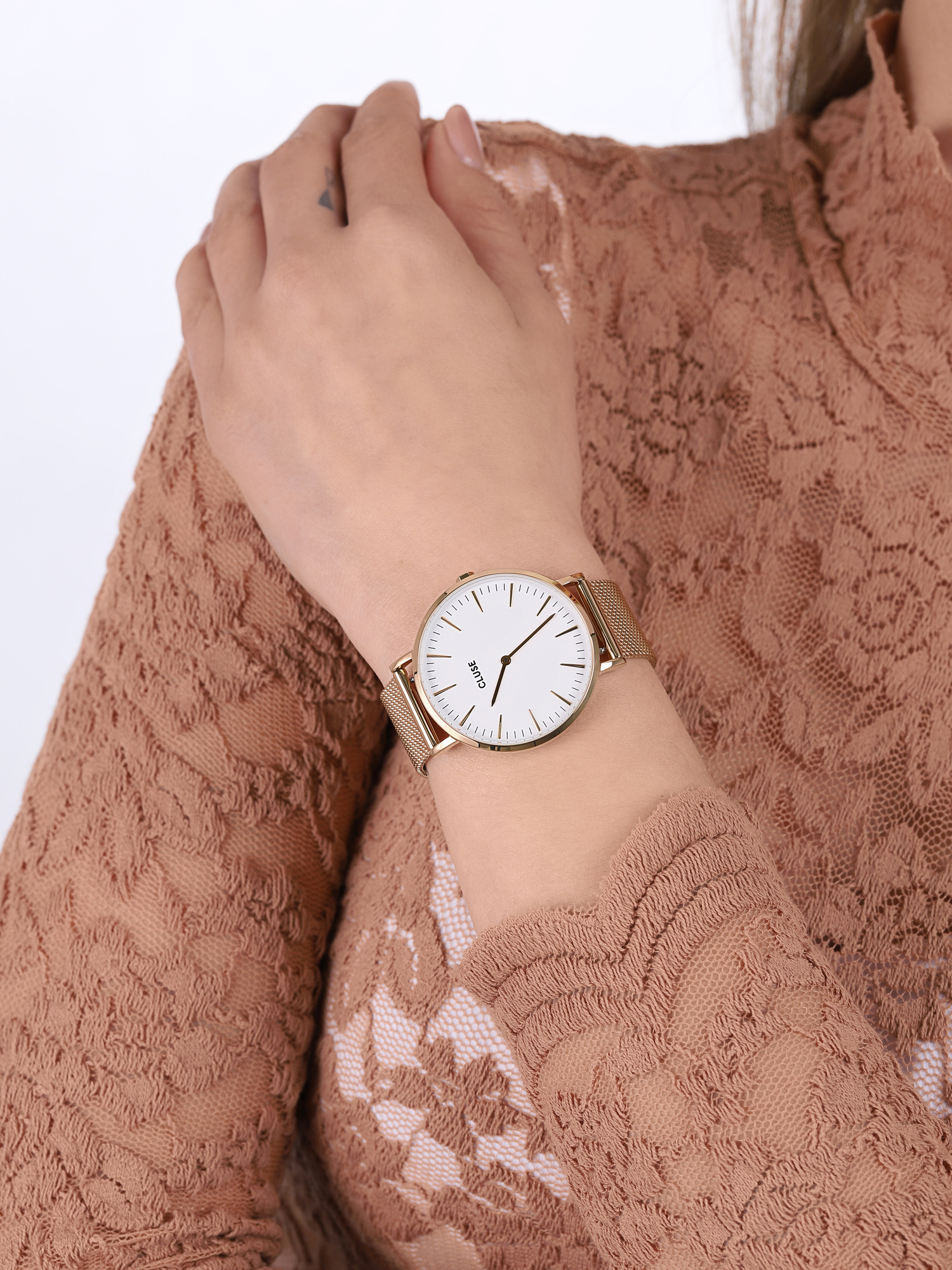 Mesh Gold/White Cluse CW0101201009 - hover