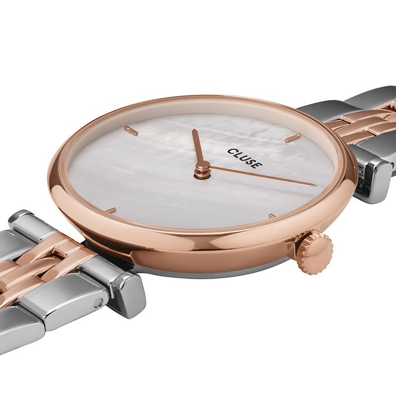 Cluse CW0101208015 zegarek różowe złoto klasyczny Triomphe bransoleta - miniatura 2