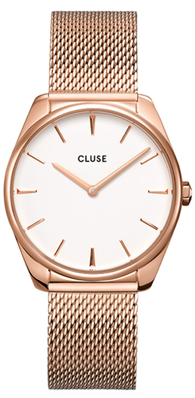 Mesh Rose Gold White Cluse CW0101212002 