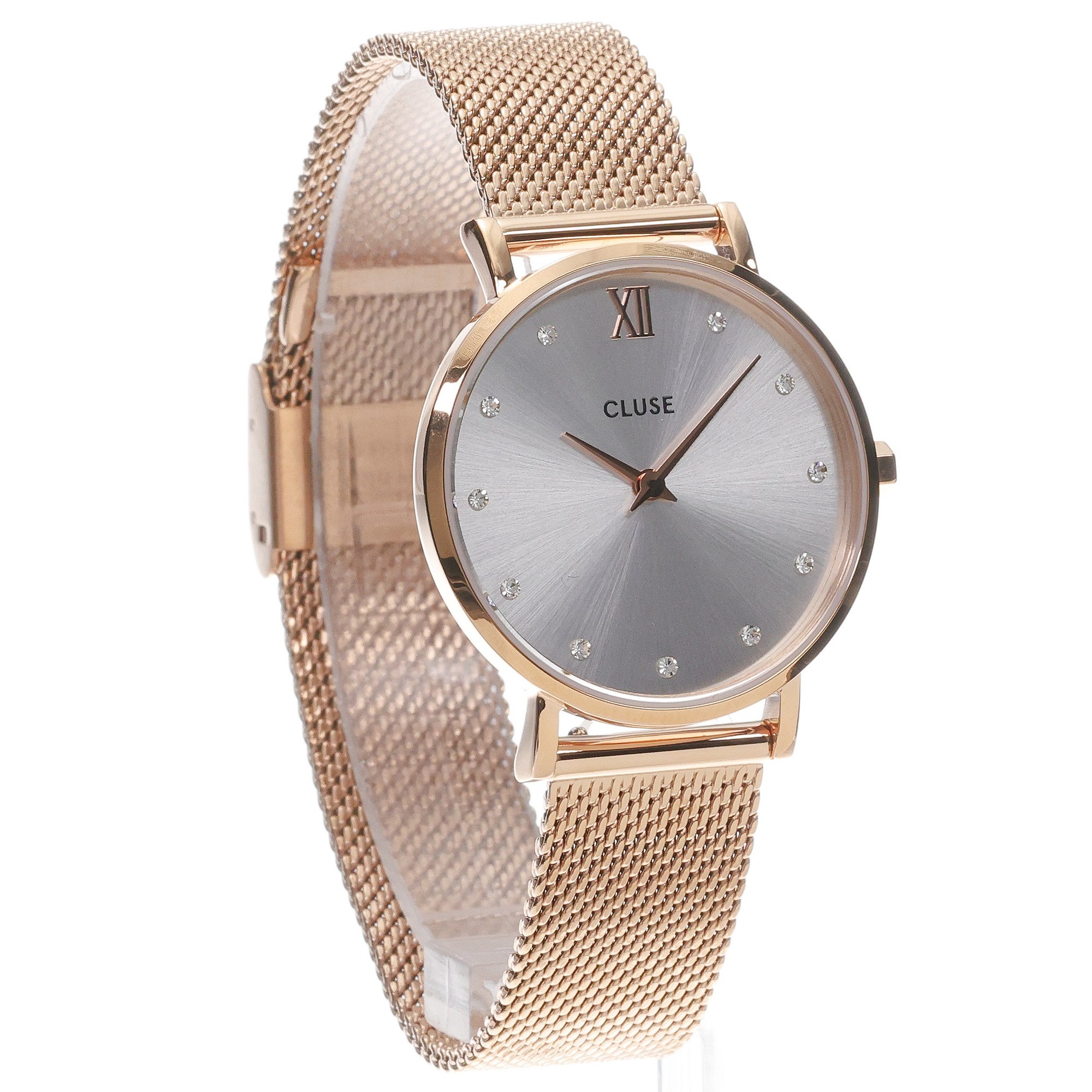zegarek Cluse CW10205 kwarcowy damski Minuit Minuit Crystal Silver-Rose Gold - miniatura 3