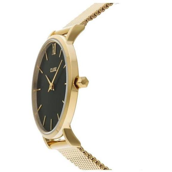 zegarek Cluse CW10206 kwarcowy damski Minuit Mesh Green Gold Colour - miniatura 6