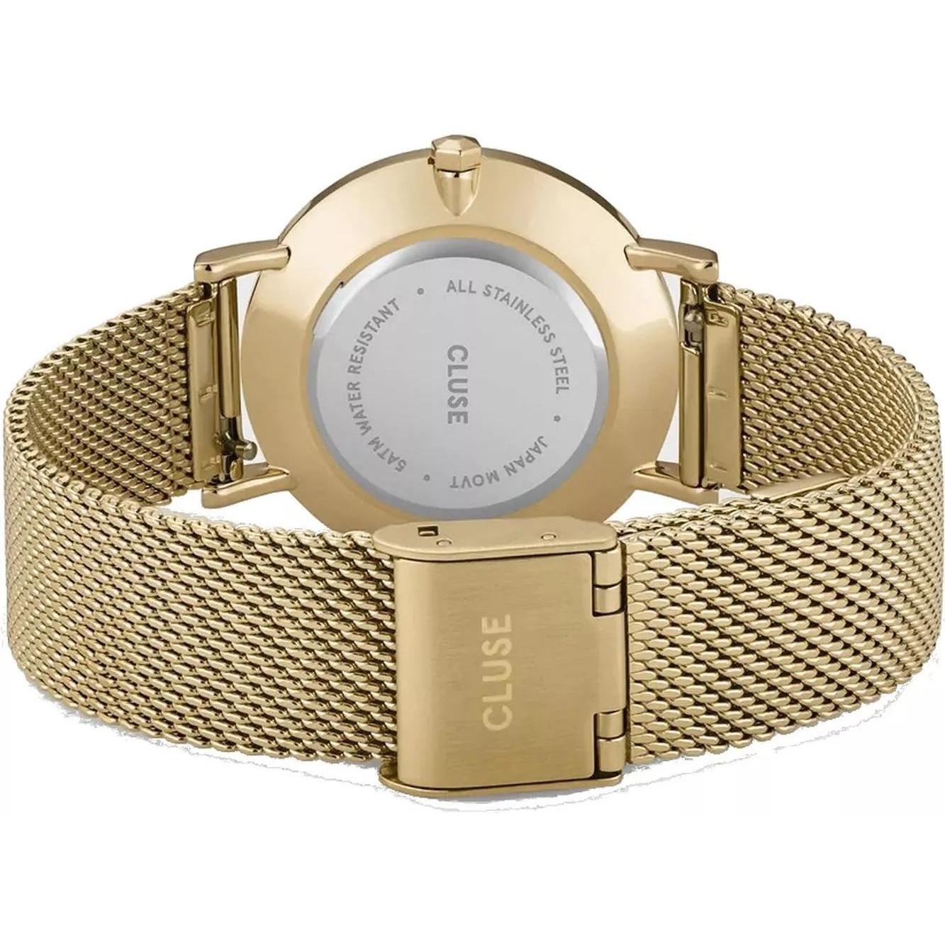 zegarek Cluse CW10206 Mesh Green Gold Colour Minuit mineralne - miniatura 11