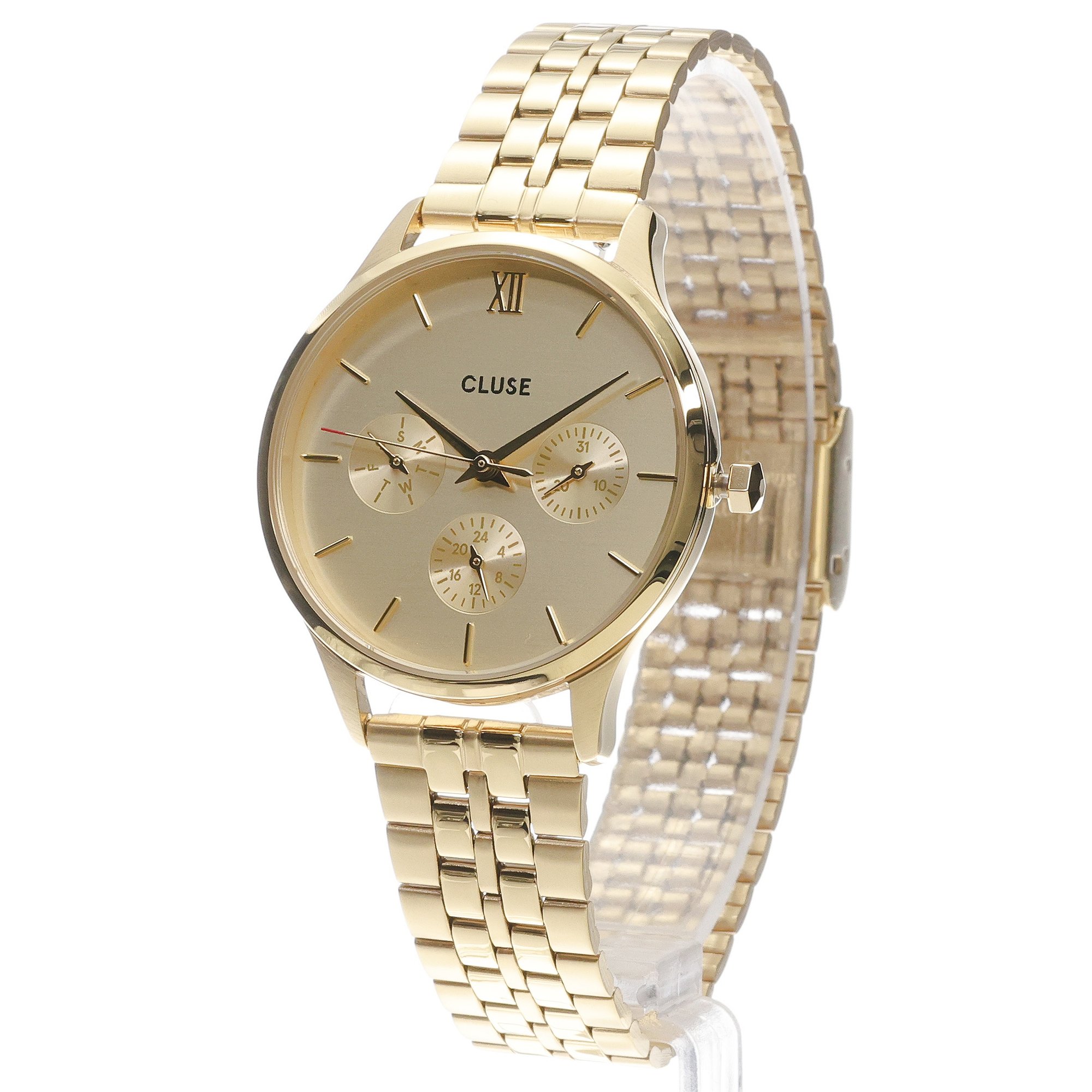 zegarek Cluse CW10701 Minuit Multifunction Full Gold Minuit mineralne - miniatura 2