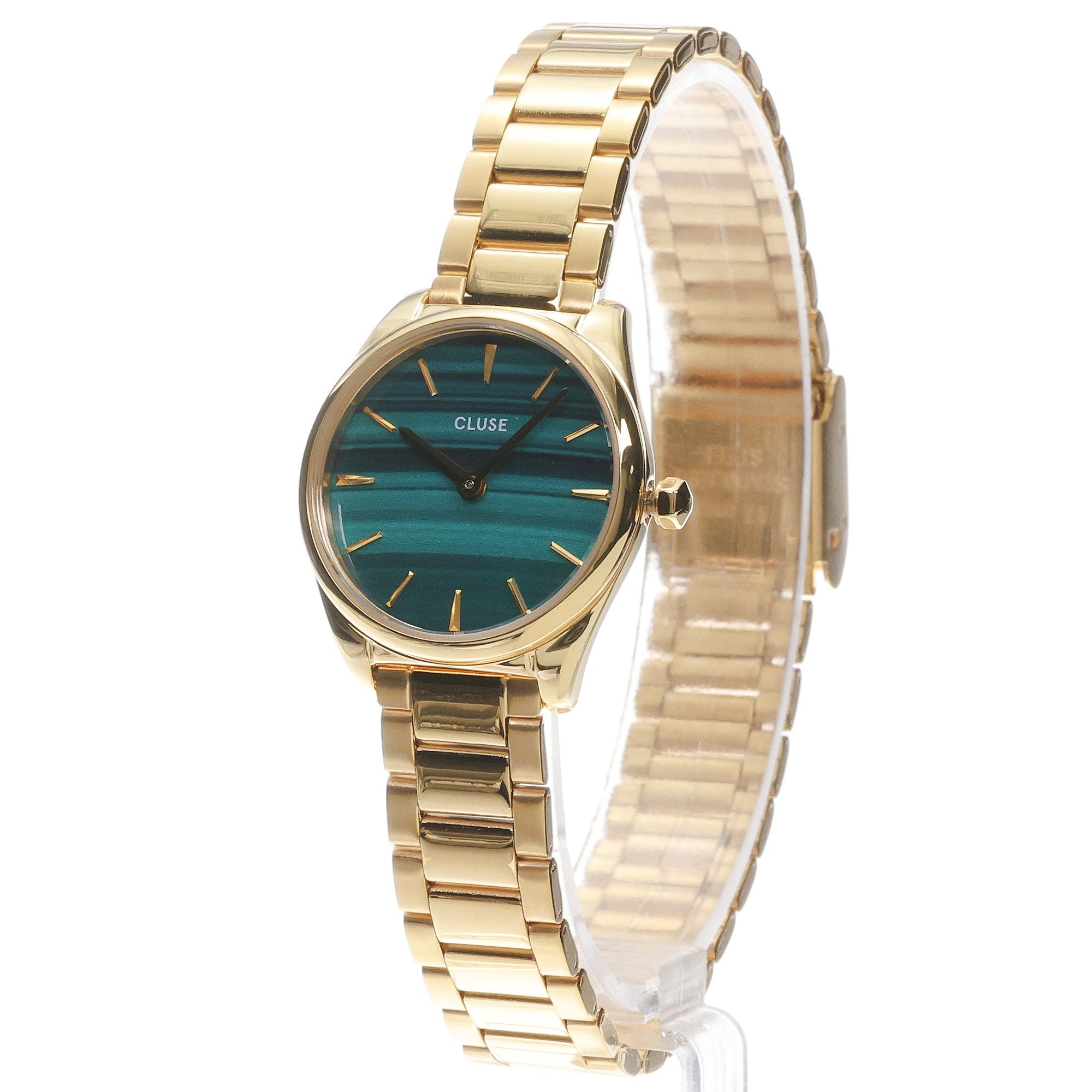 zegarek Cluse CW11702 kwarcowy damski Feroce Petite Mini Steel Green Gold Colour - miniatura 2
