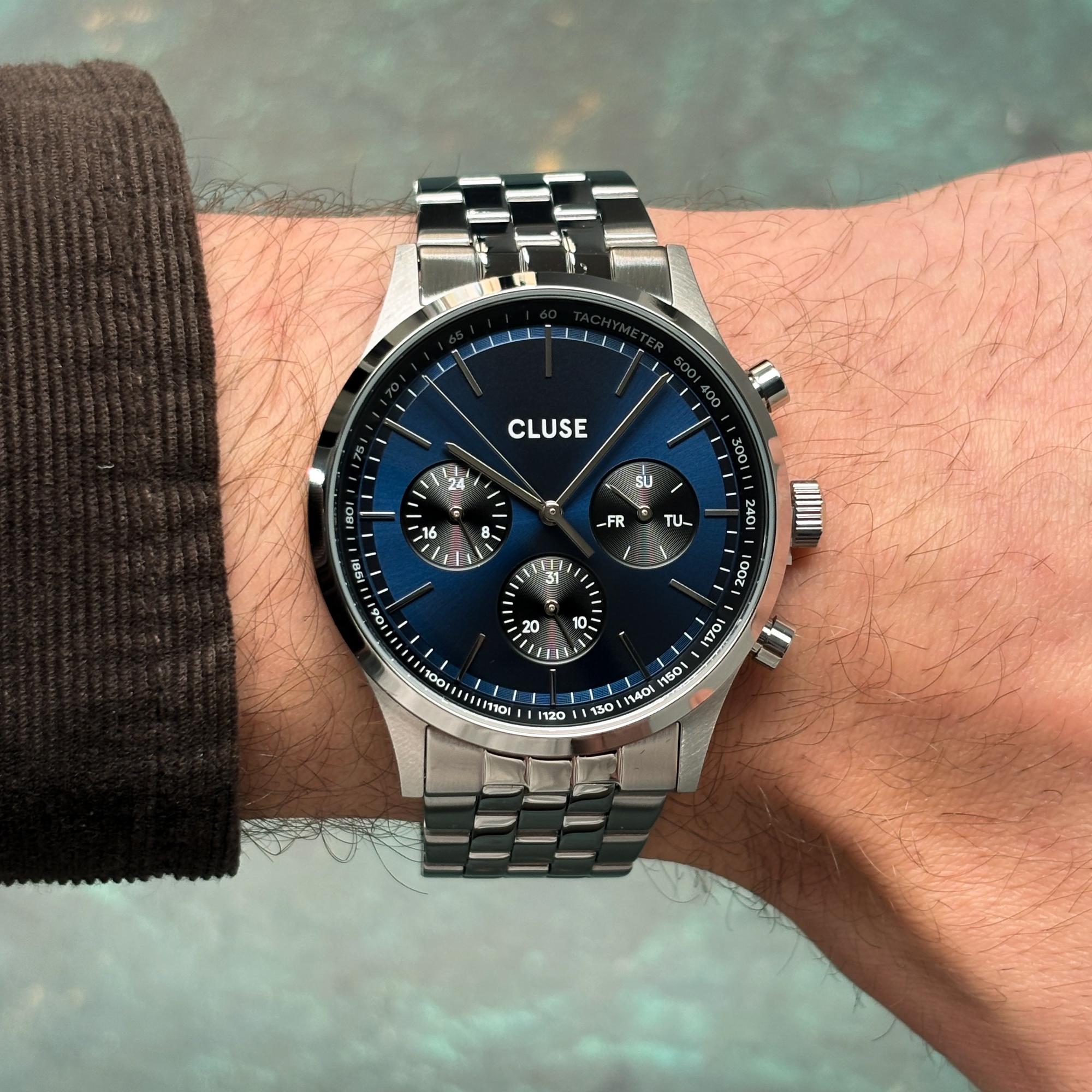 zegarek Cluse CW21008 kwarcowy męski Antheor Antheor Stainless Steel 42mm - miniatura 9