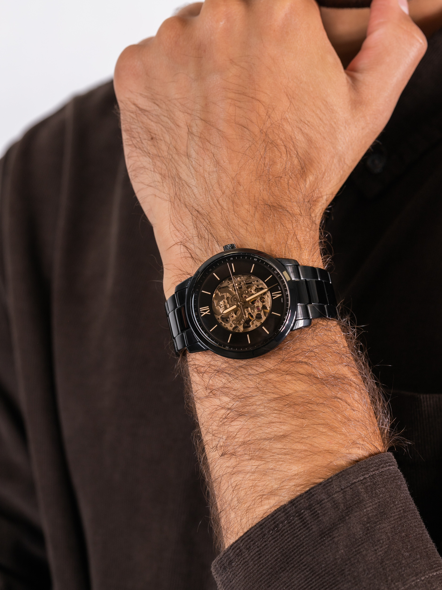 NEUTRA AUTOMATIC Black Stainless Steel 44mm Fossil ME3183 - hover