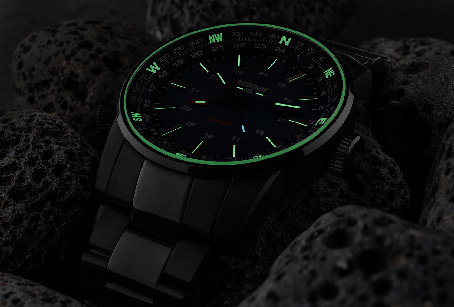 Traser TS-109524 P68 Pathfinder GMT P68 Pathfinder GMT Blue zegarek męski sportowy szafirowe - miniatura 9