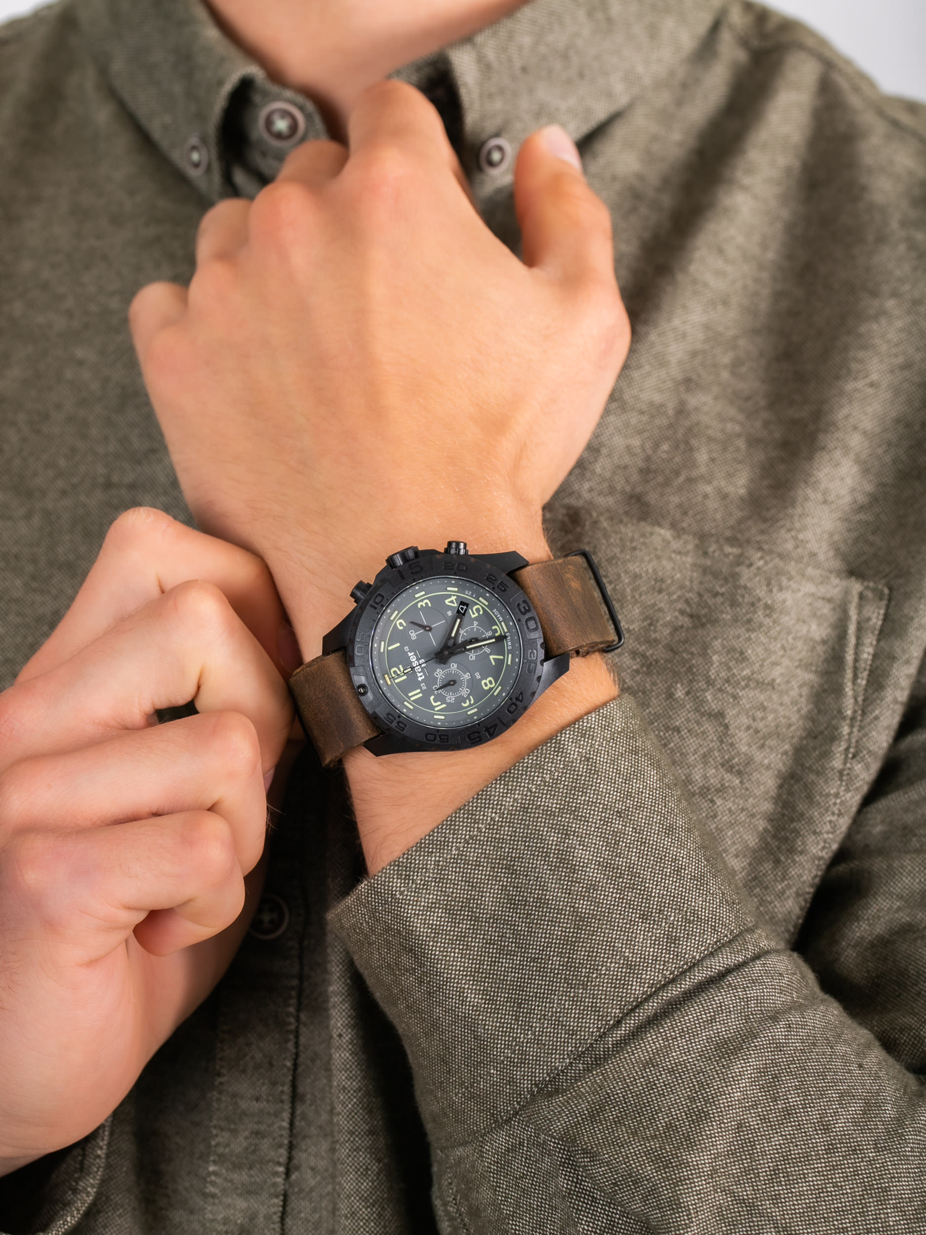 Traser TS-109045 P96 OdP Evolution Chrono Grey zegarek sportowy P96 Outdoor Pioneer - miniatura 2