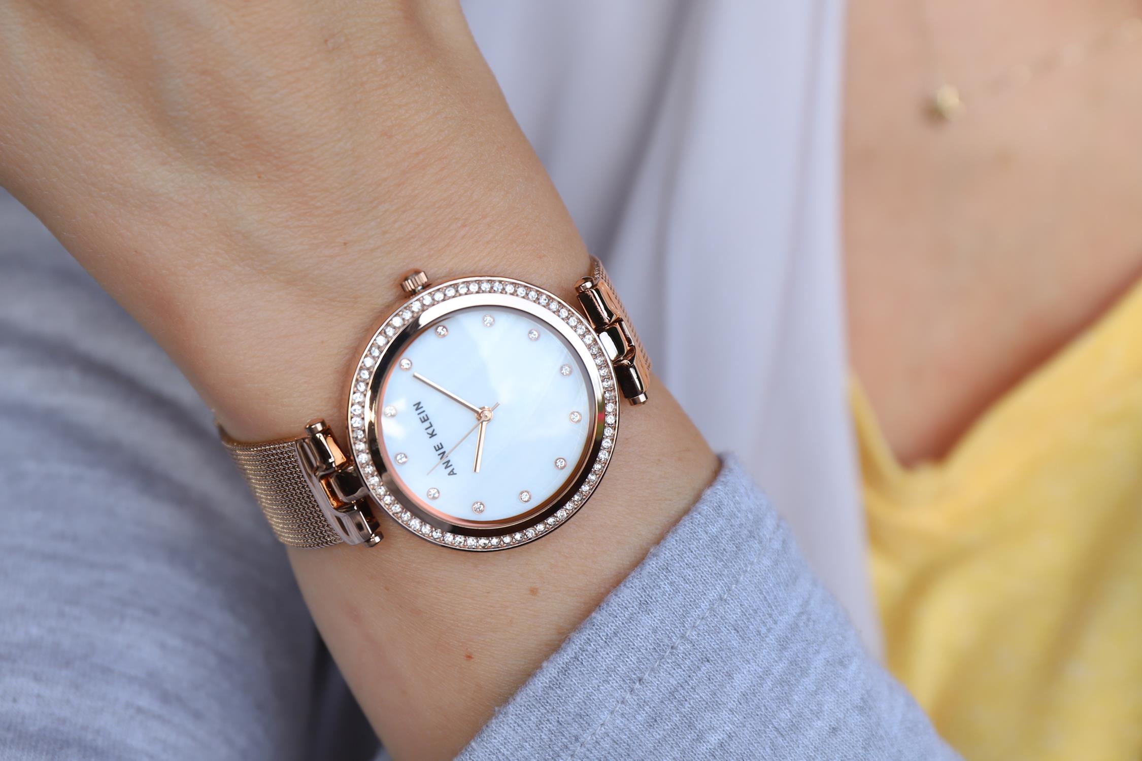 Anne Klein AK-2972MPRG zegarek różowe złoto fashion/modowy Bransoleta bransoleta - miniatura 3