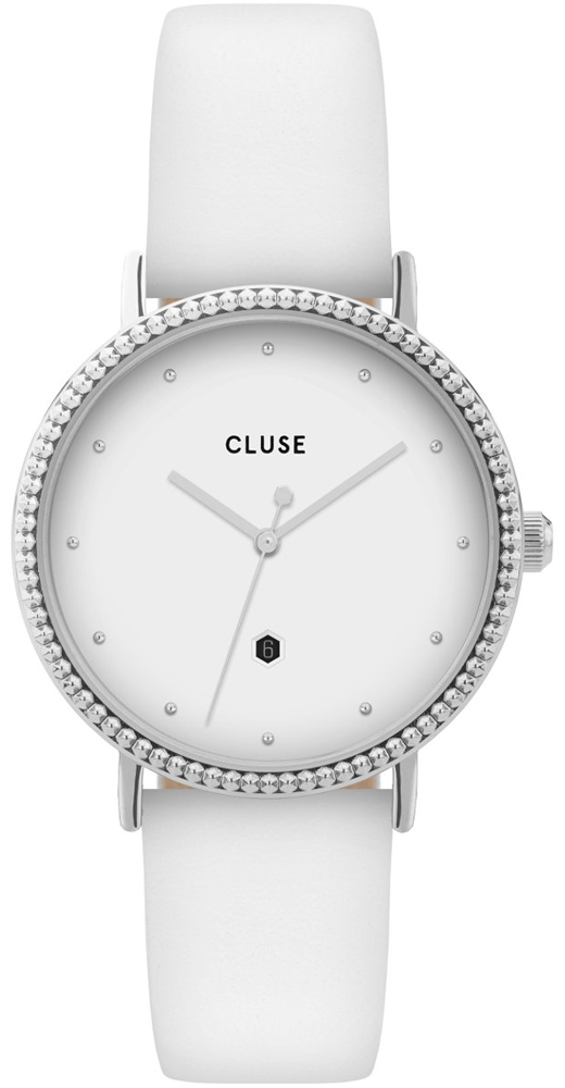 pasek Silver White/White Cluse CL63003 