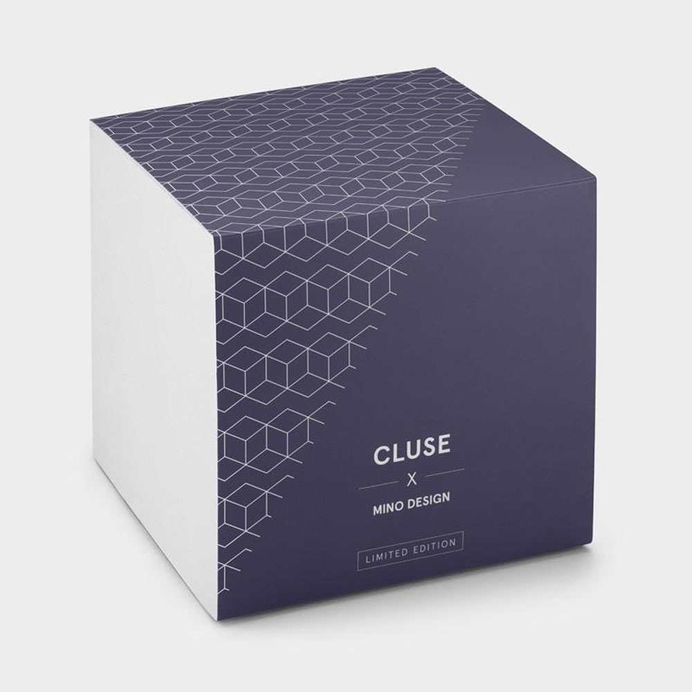 Cluse CL30058 Minuit CLUSE x Mino Design Minuit Silver White/Keys to Success zegarek damski klasyczny mineralne - miniatura 6