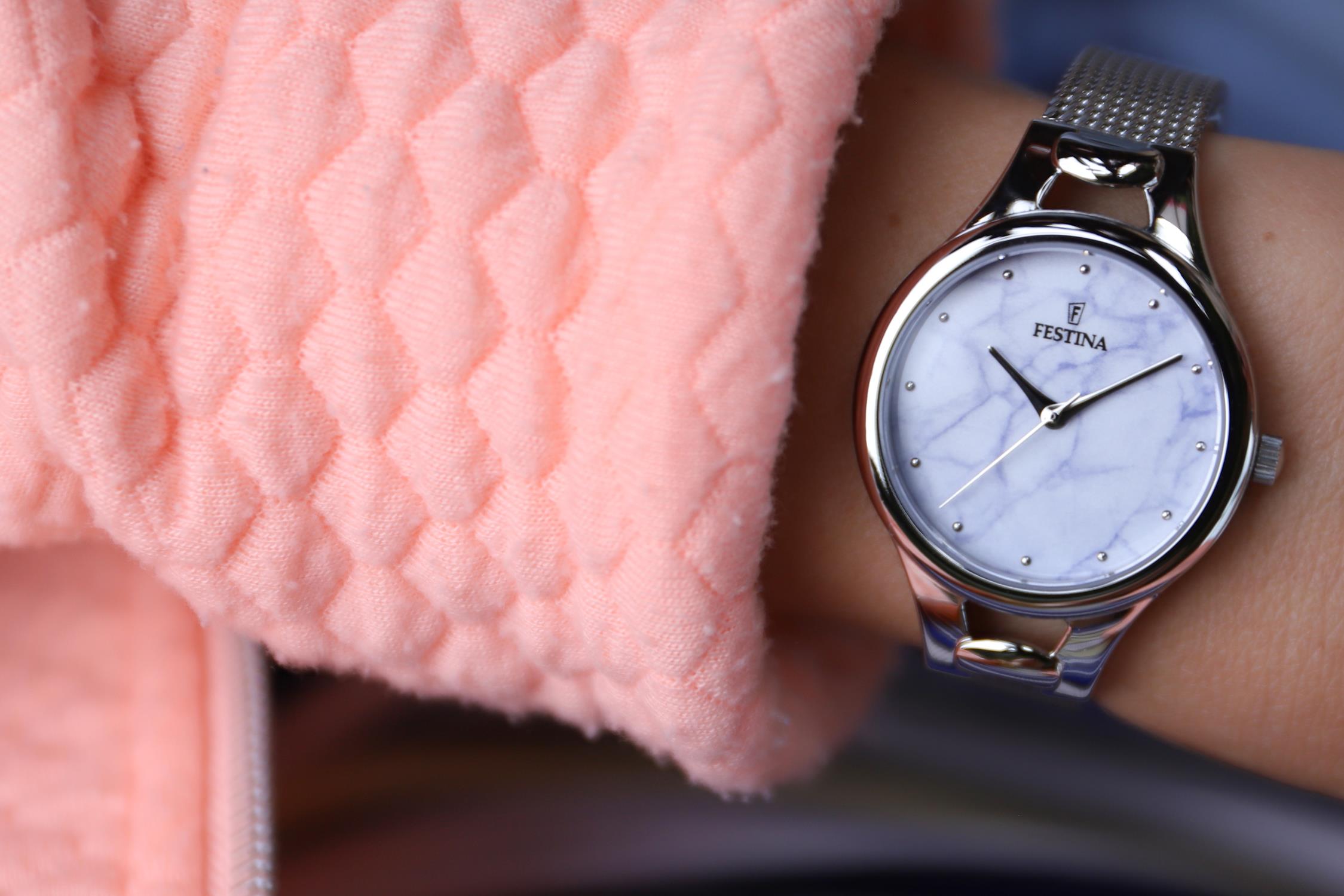 zegarek Festina F16950-F srebrny Mademoiselle - miniatura 5