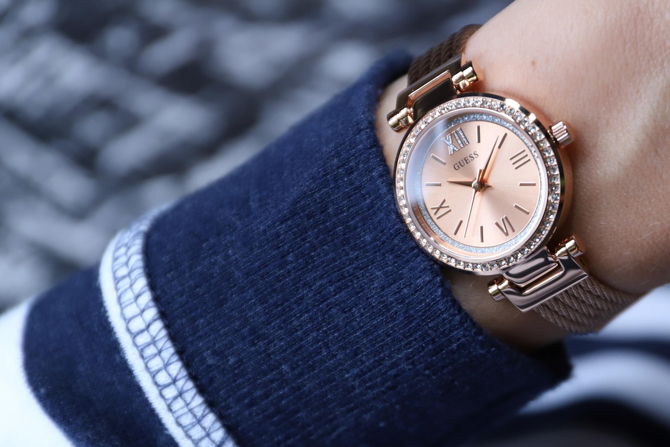 zegarek Guess W1009L3 różowe złoto Bransoleta - miniatura 7