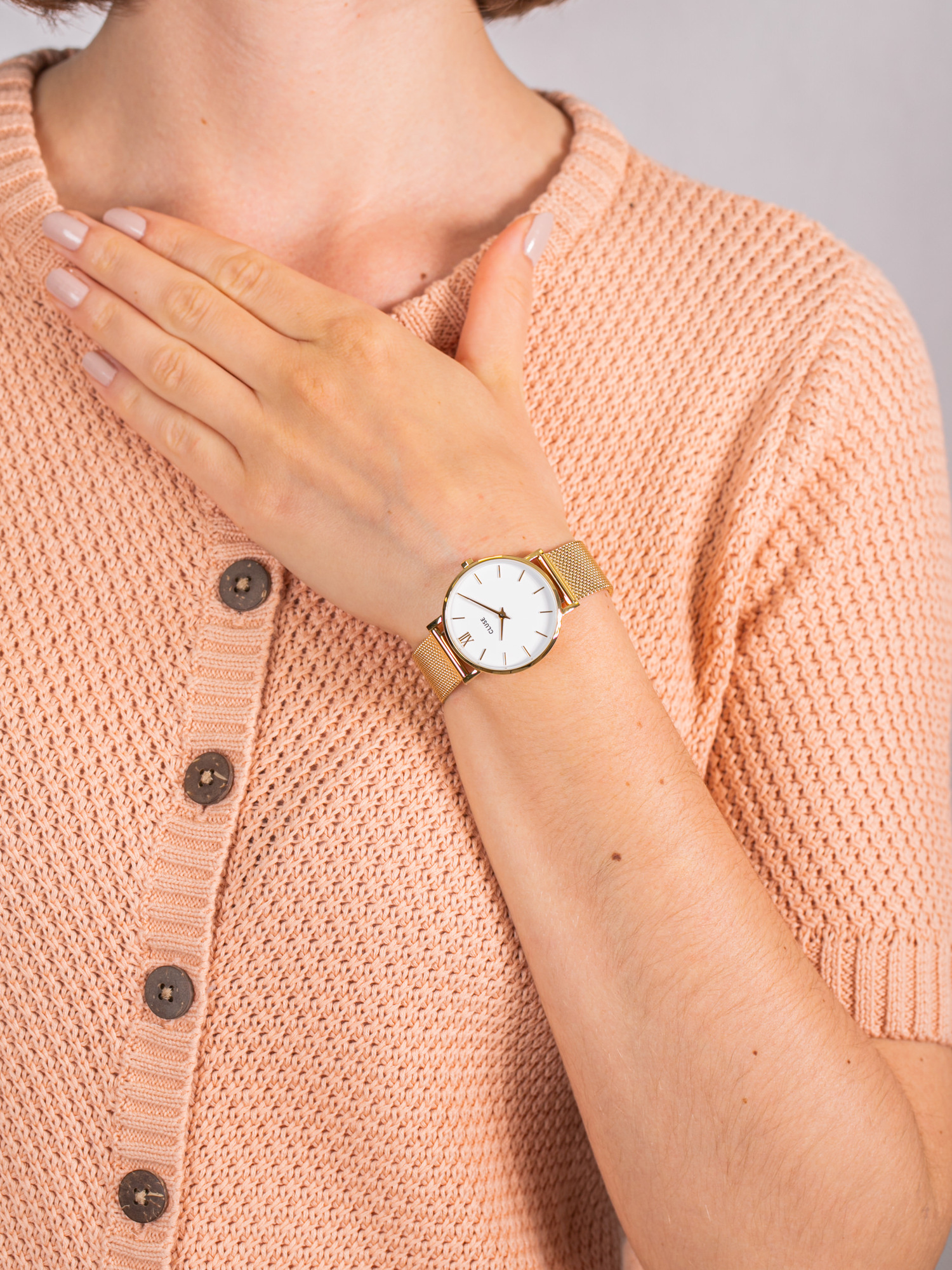 Mesh Gold/White Cluse CW0101203007 - hover