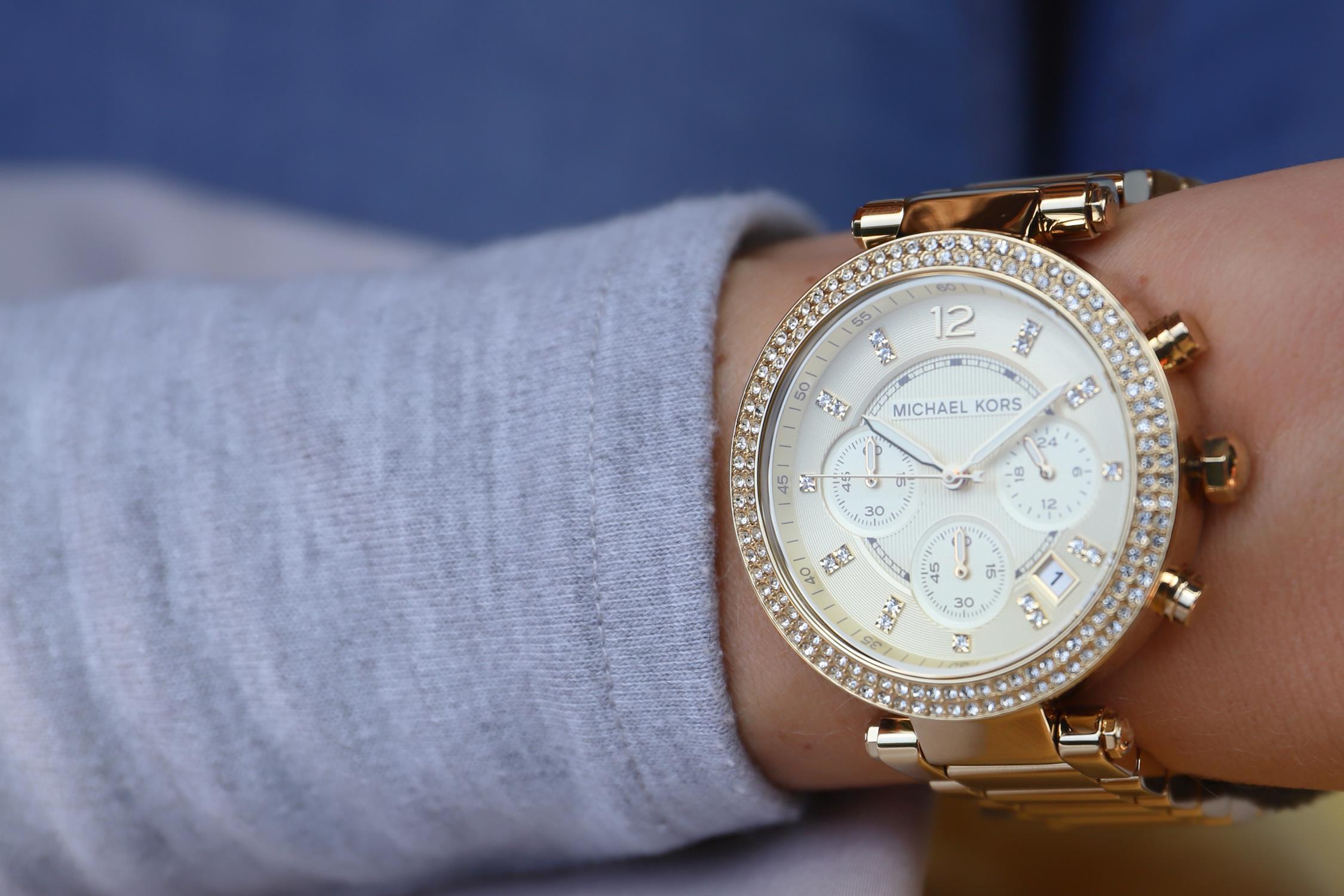 zegarek Michael Kors MK5354 złoty Parker - miniatura 5
