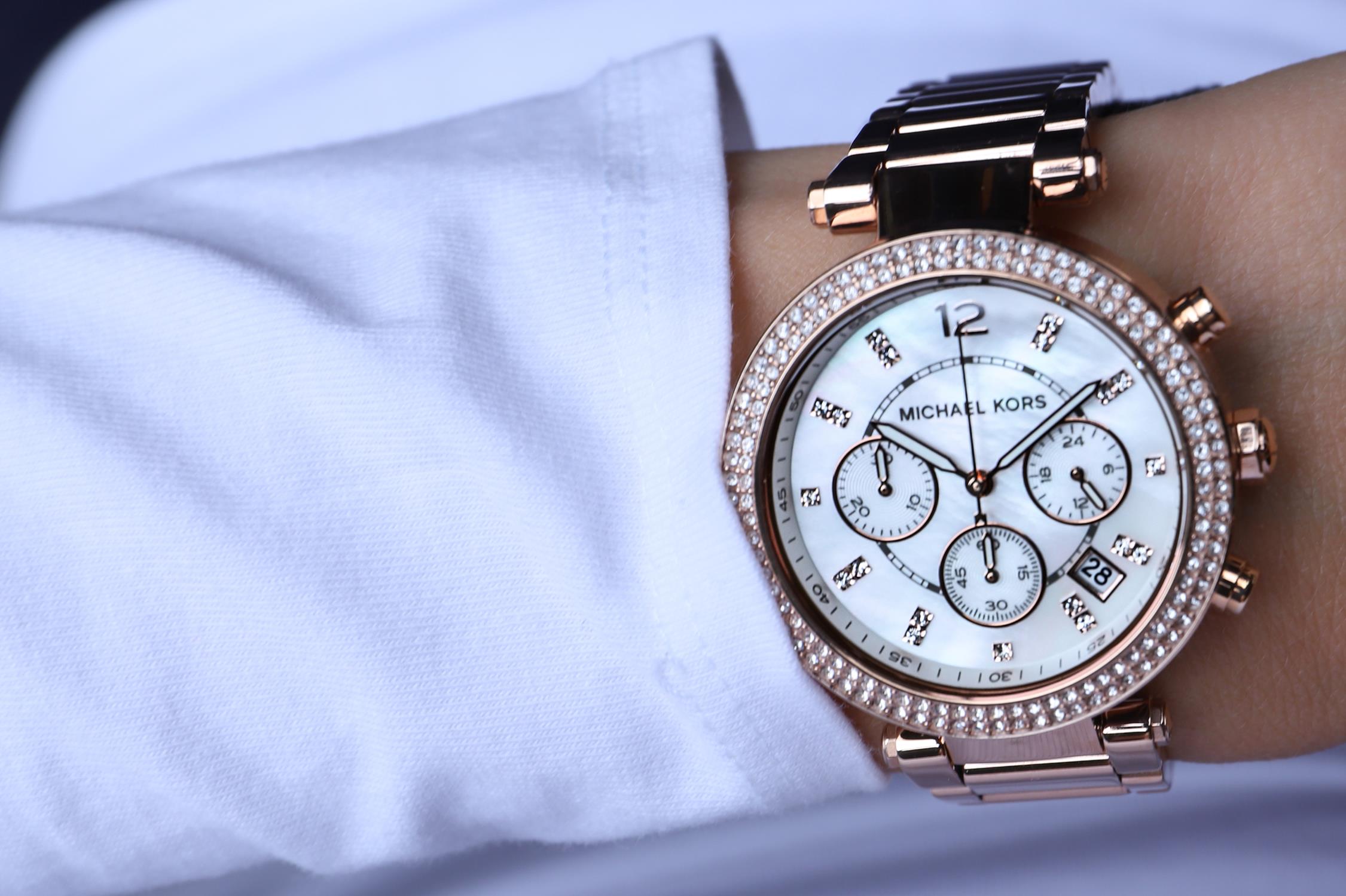 Michael Kors MK5491 Parker PARKER zegarek damski fashion/modowy mineralne - miniatura 6