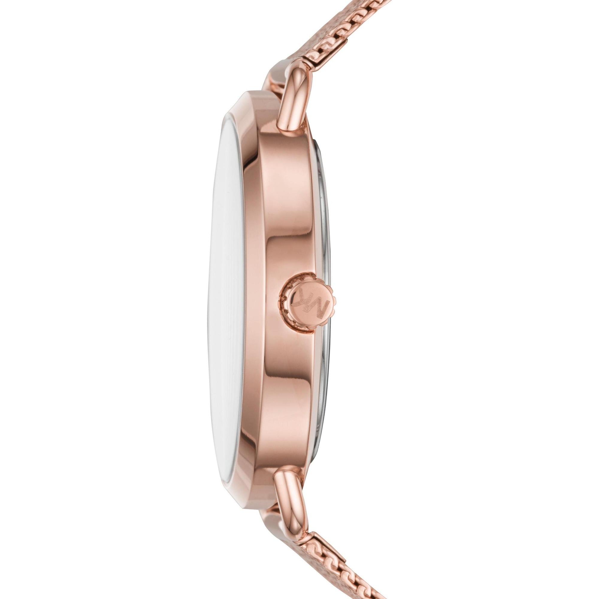 Michael Kors MK3845 zegarek różowe złoto fashion/modowy Portia bransoleta - miniatura 3