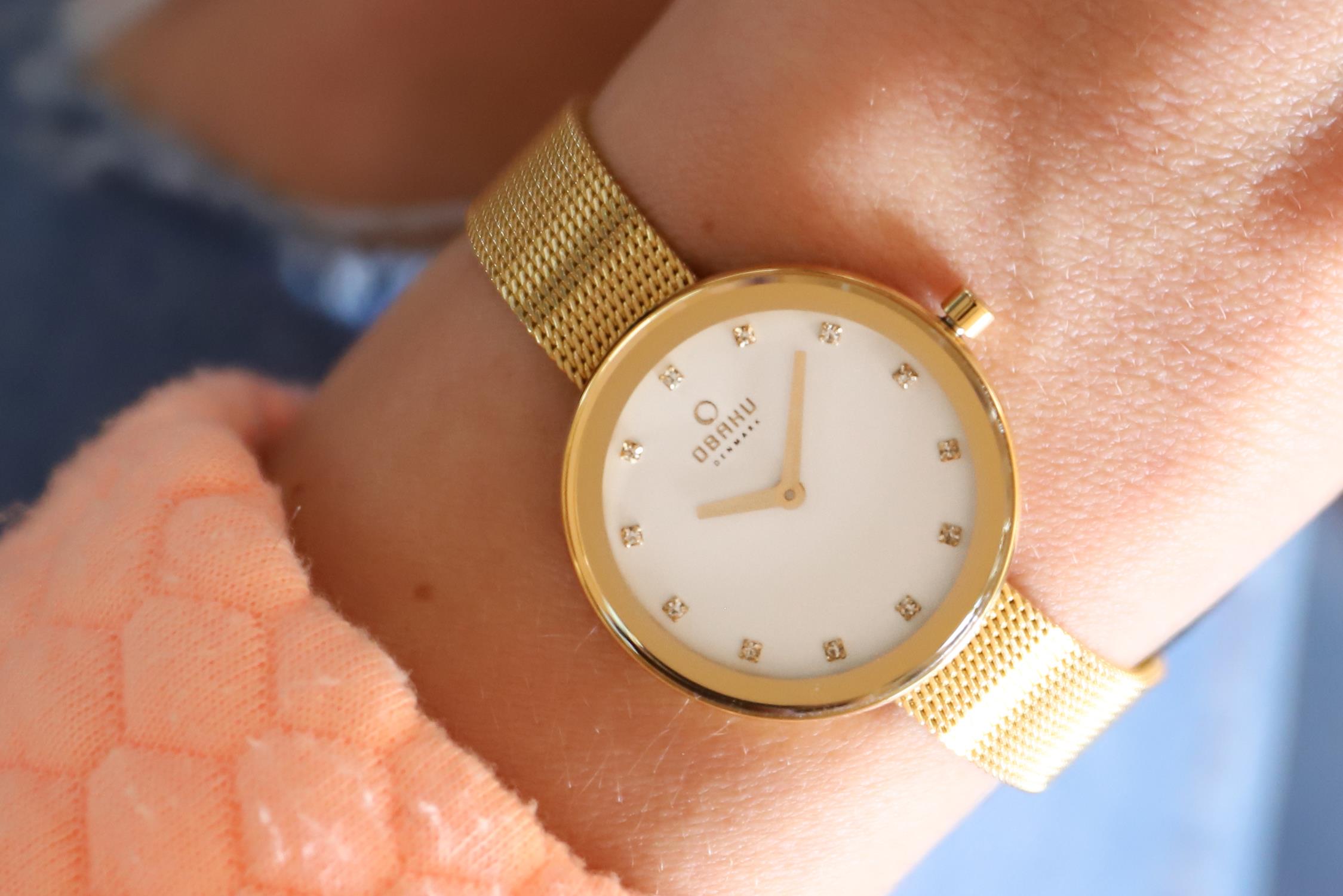 Obaku Denmark V161LXGIMG damski zegarek Slim bransoleta - miniatura 6