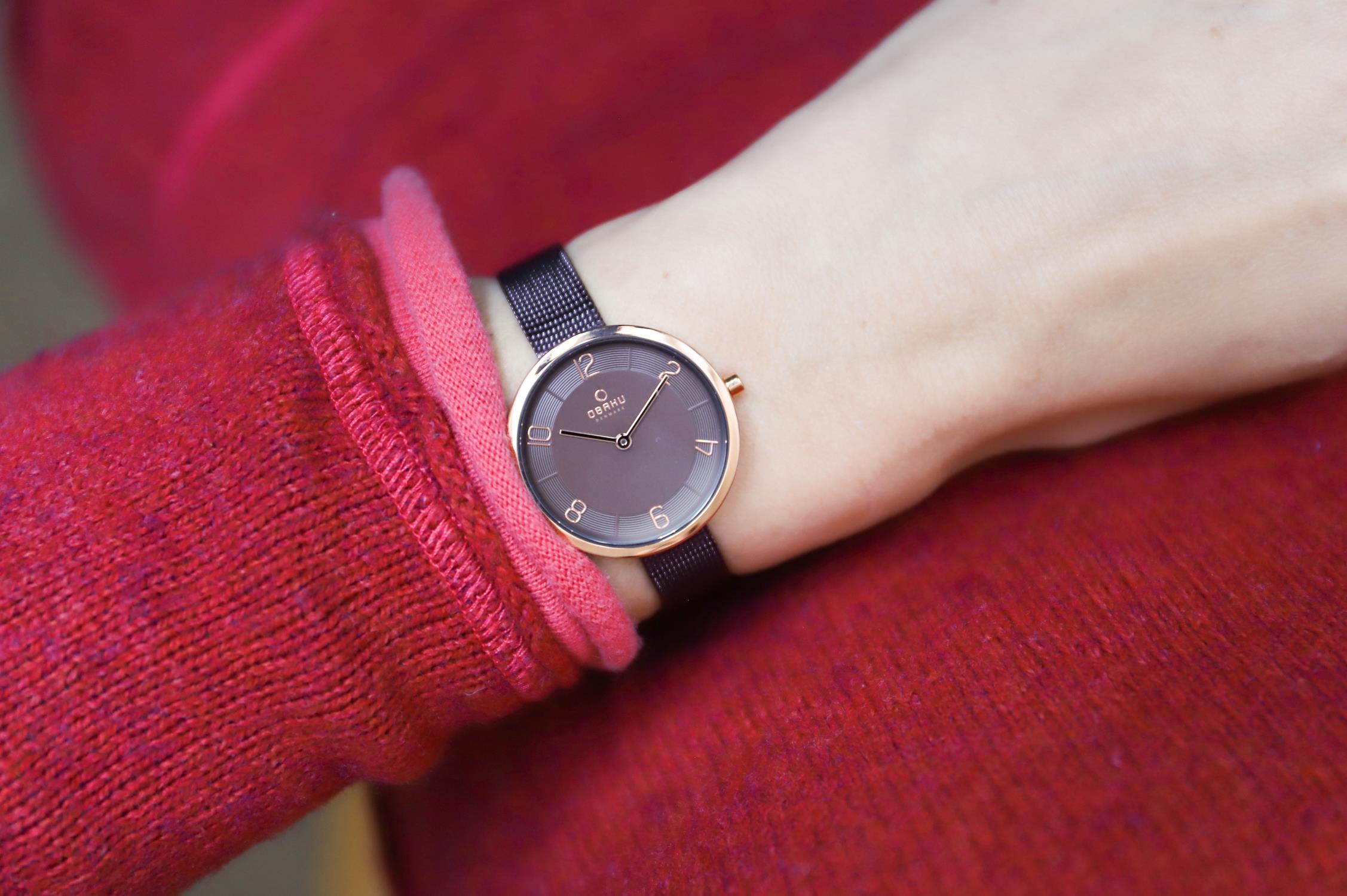 Obaku Denmark V195LXVNMN zegarek damski fashion/modowy Slim bransoleta - miniatura 4