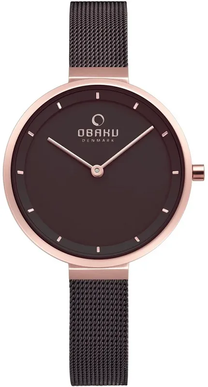 Obaku Denmark V225LXVNMN Slim BLOMME - WALNUT - zdjęcie 1